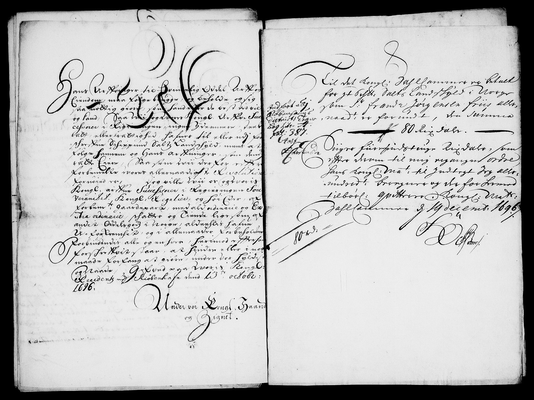 Rentekammeret inntil 1814, Realistisk ordnet avdeling, RA/EA-4070/On/L0013: [Jj 14]: Forskjellige dokumenter om krongodset i Norge, 1672-1722, s. 297