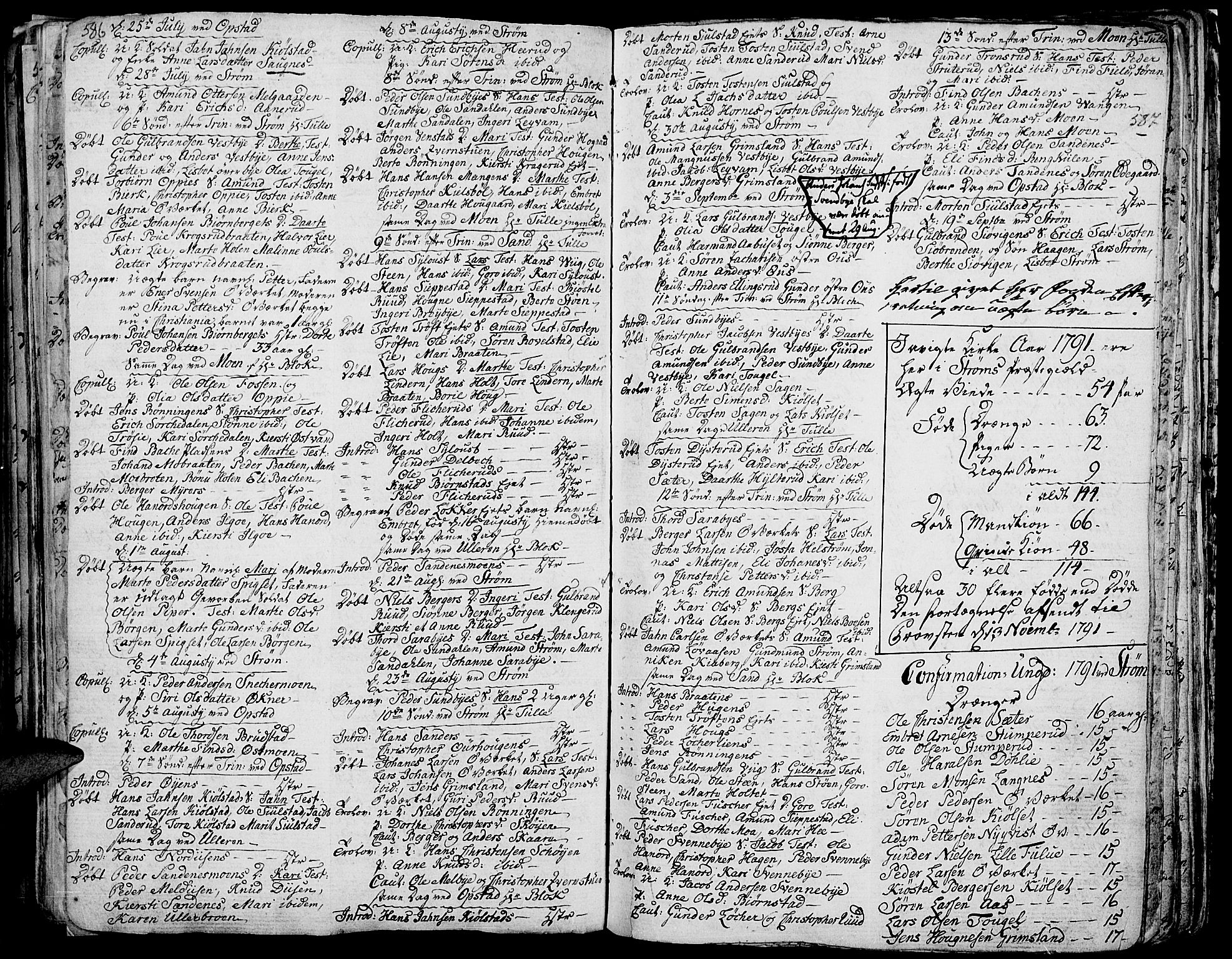 Strøm-Odalen prestekontor, AV/SAH-PREST-028/H/Ha/Haa/L0003: Ministerialbok nr. 3, 1741-1803, s. 586-587