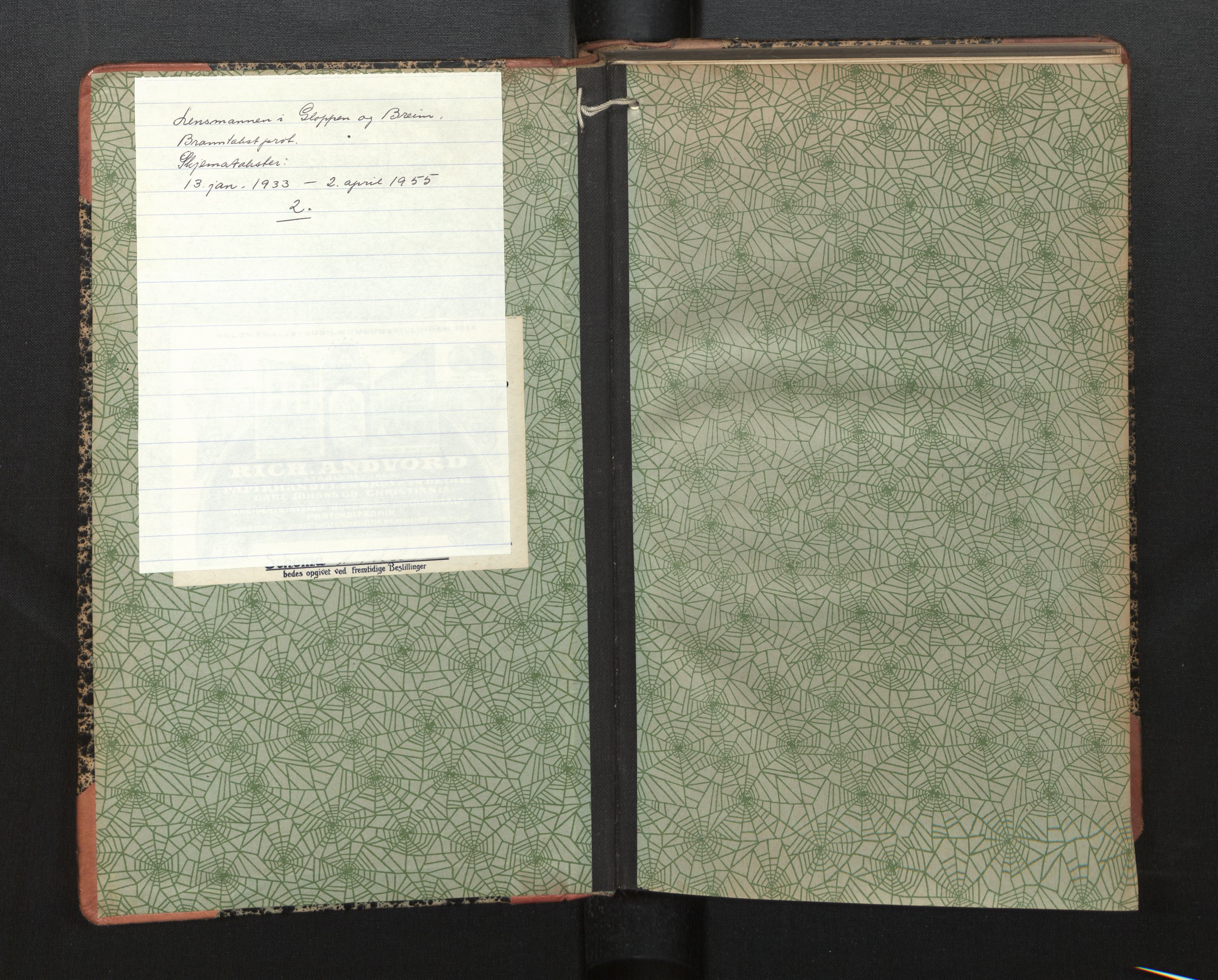 Lensmannen i Gloppen og Breim, AV/SAB-A-27801/0012/L0004: Branntakstprotokoll, skjematakst, 1933-1955