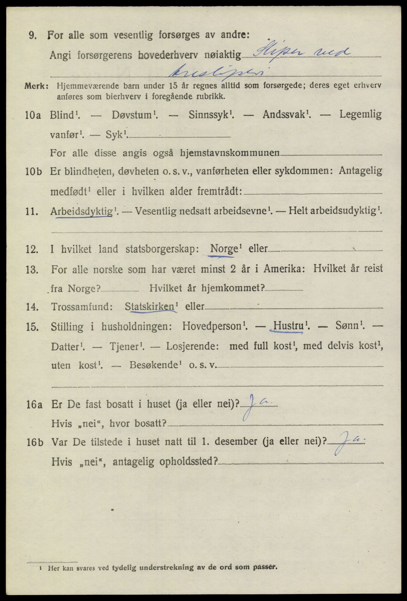 SAKO, Folketelling 1920 for 0816 Sannidal herred, 1920, s. 3322
