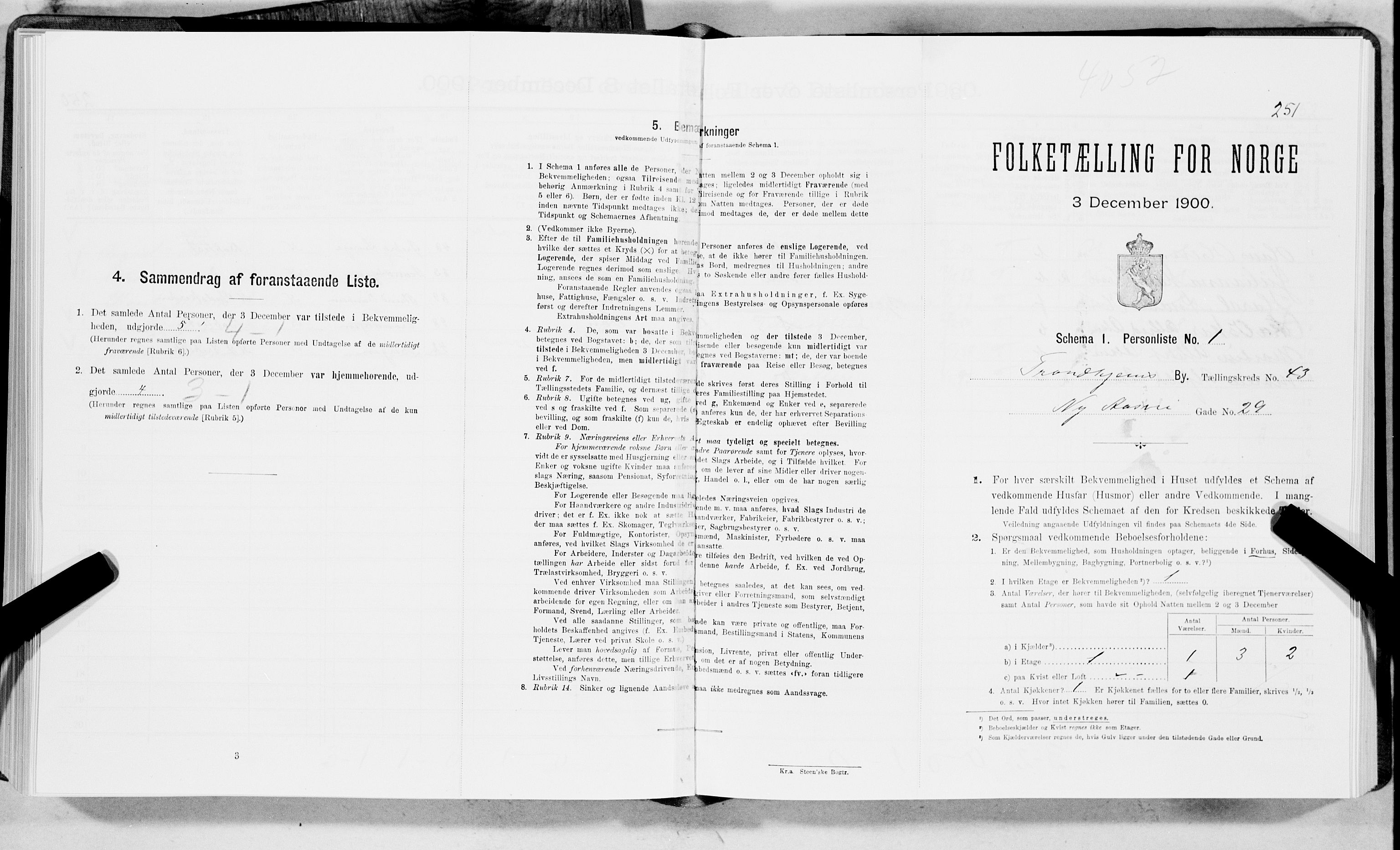 SAT, Folketelling 1900 for 1601 Trondheim kjøpstad, 1900, s. 7000