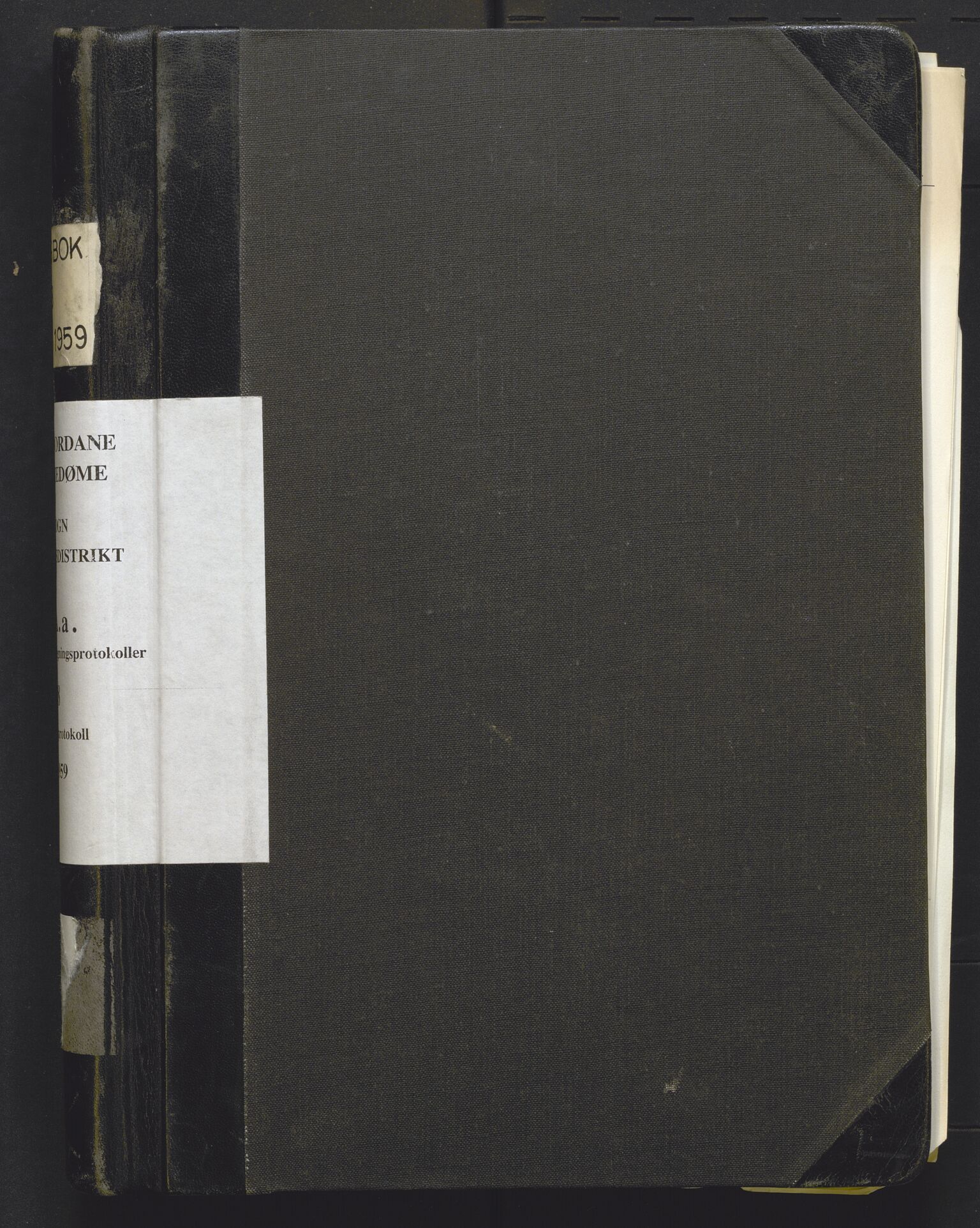 Sogn og Fjordane jordskiftedøme - V Ytre Sogn jordskiftedistrikt, AV/SAB-A-6401/A/Aa/L0018: Forhandlingsprotokoll, 1957-1959