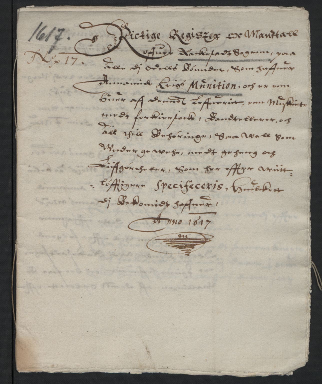 Rentekammeret inntil 1814, Reviderte regnskaper, Lensregnskaper, AV/RA-EA-5023/R/Rb/Rba/L0046: Akershus len, 1617-1618