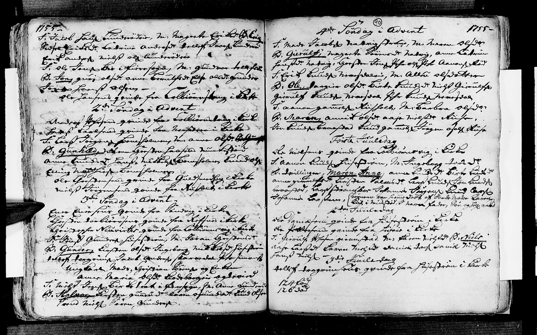 Øyestad sokneprestkontor, AV/SAK-1111-0049/F/Fa/L0005: Ministerialbok nr. A 5, 1751-1757, s. 90