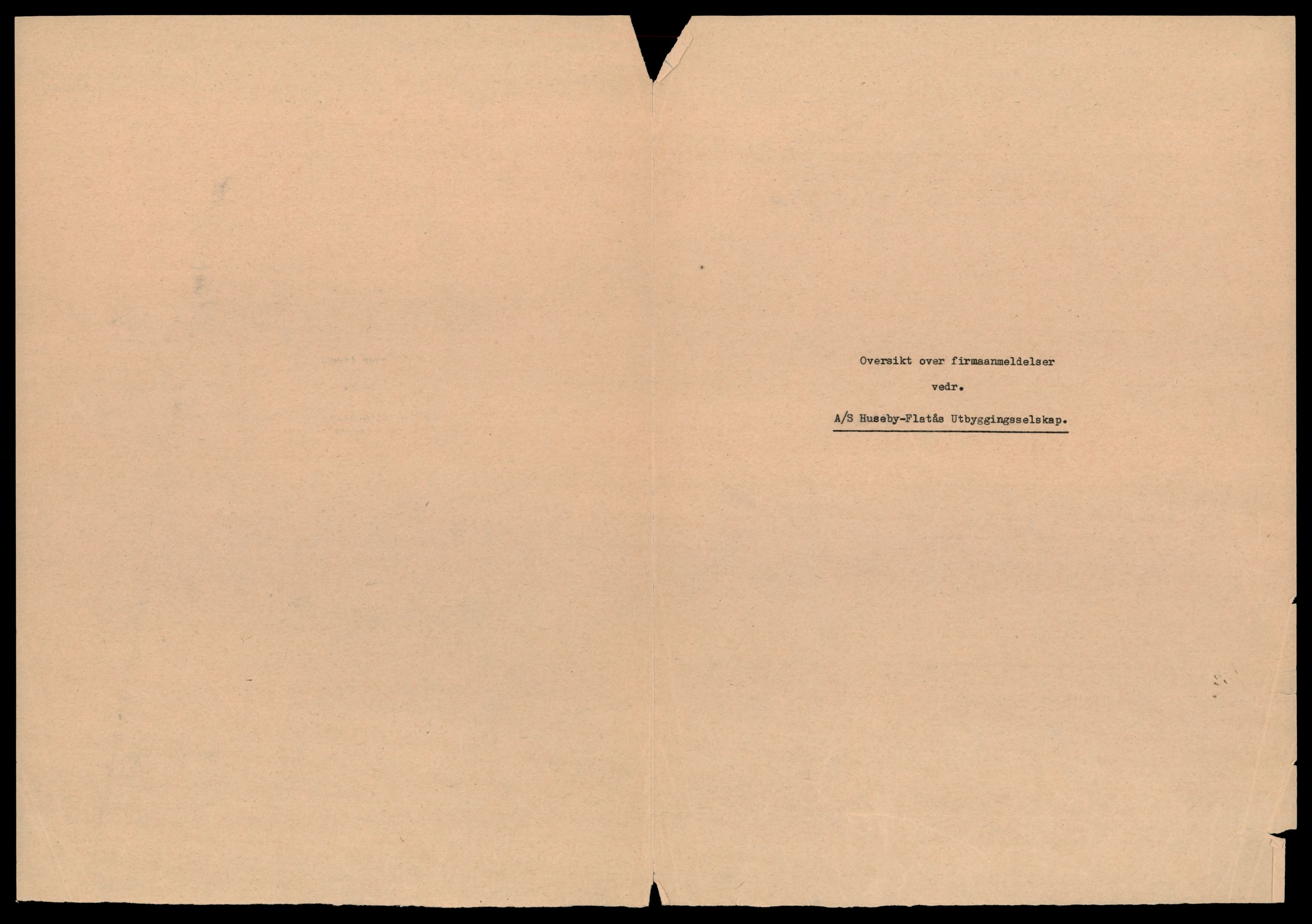 Trondheim byfogd, AV/SAT-A-0003/2/J/Jd/Jdd/L0024: Aksjeselskap, Hu-Il, 1944-1990, s. 1