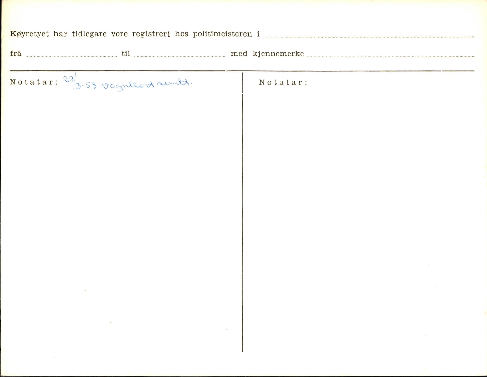 Statens vegvesen, Sogn og Fjordane vegkontor, AV/SAB-A-5301/4/F/L0006: Registerkort utmeldte Fjordane S8300-9500, 1930-1961, s. 13