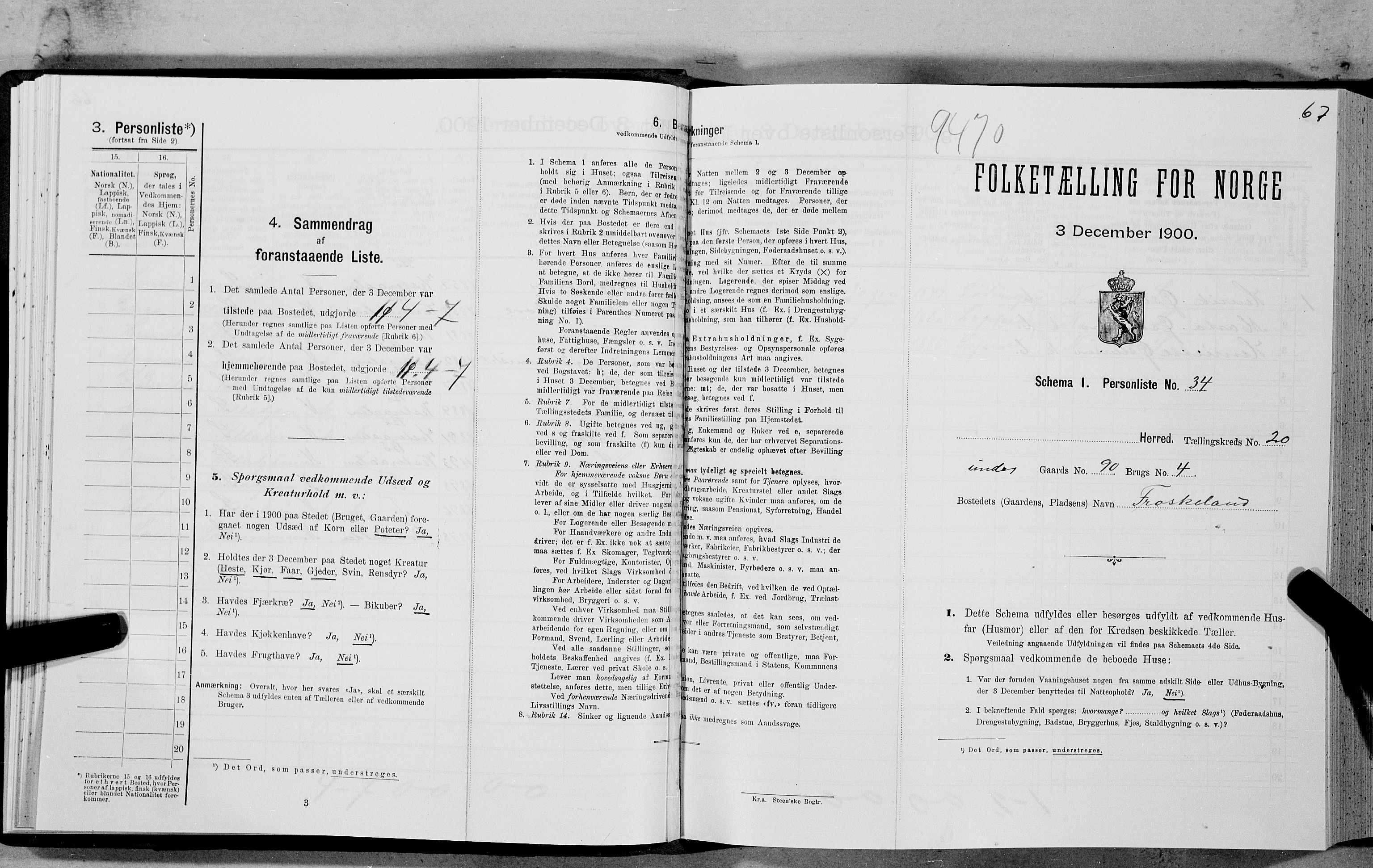 SAT, Folketelling 1900 for 1866 Hadsel herred, 1900, s. 1962
