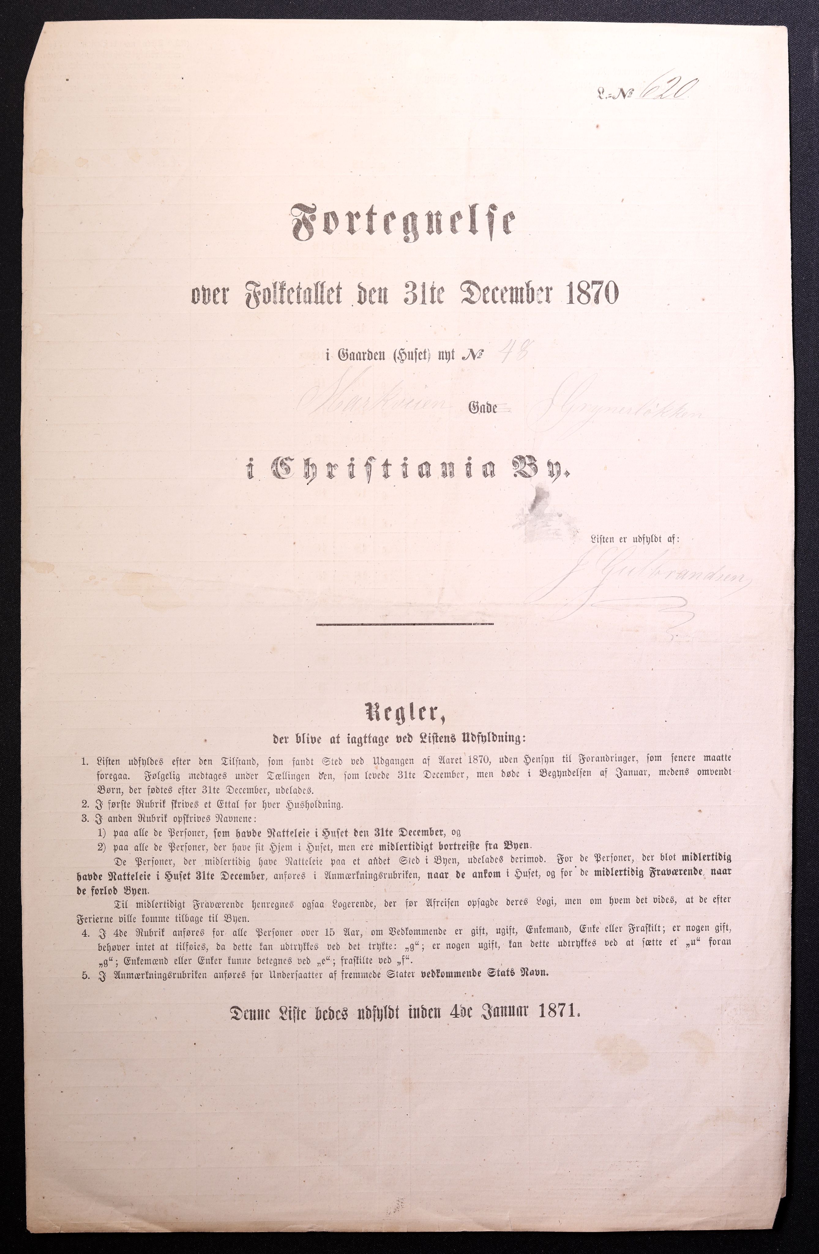 RA, Folketelling 1870 for 0301 Kristiania kjøpstad, 1870, s. 2229