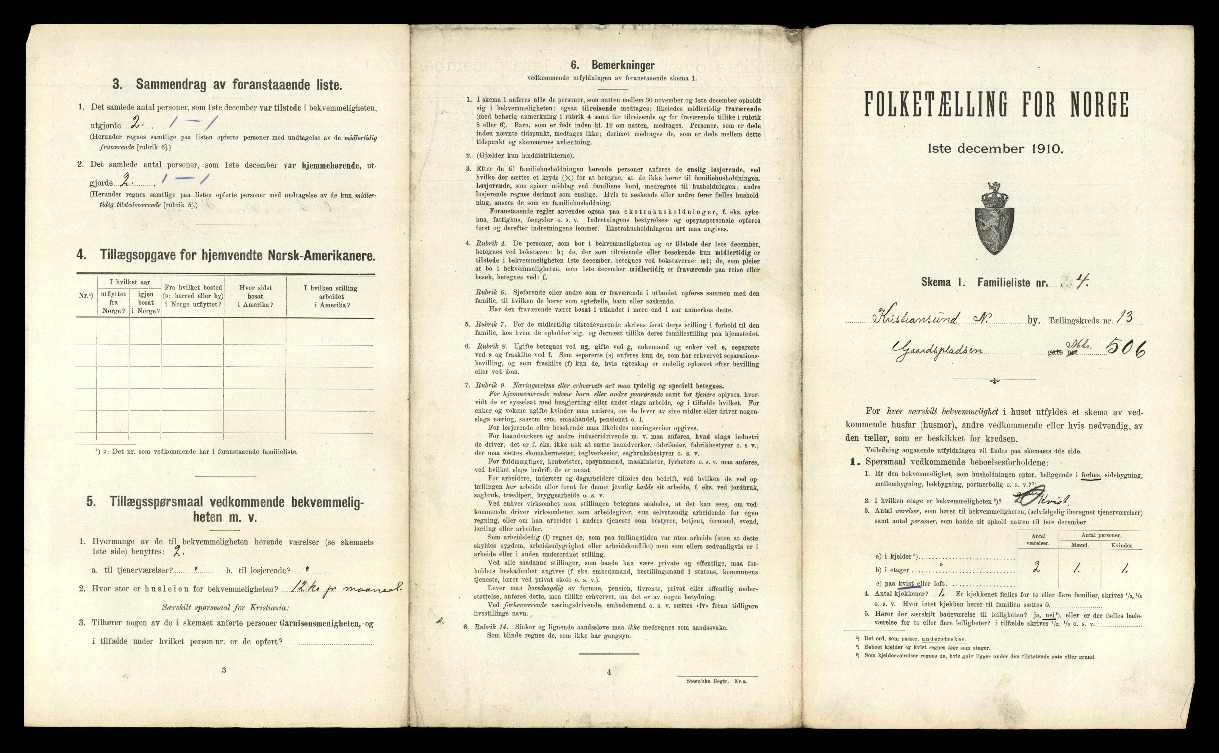 RA, Folketelling 1910 for 1503 Kristiansund kjøpstad, 1910, s. 4279