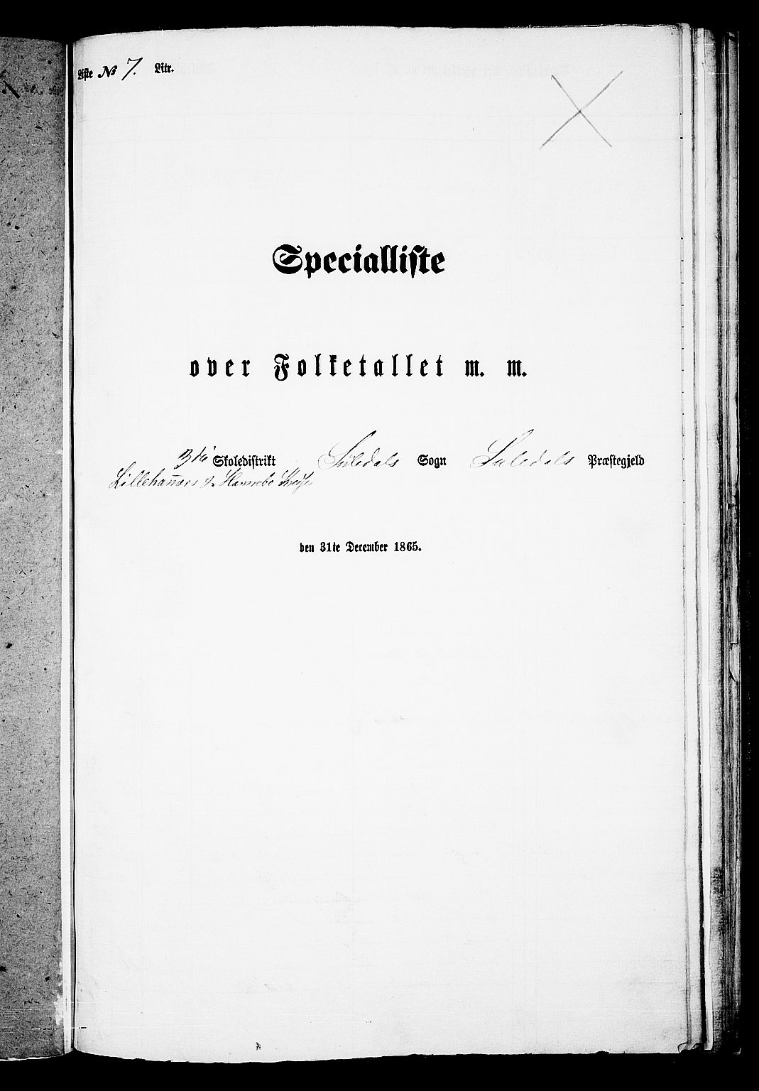 RA, Folketelling 1865 for 1134P Suldal prestegjeld, 1865, s. 86