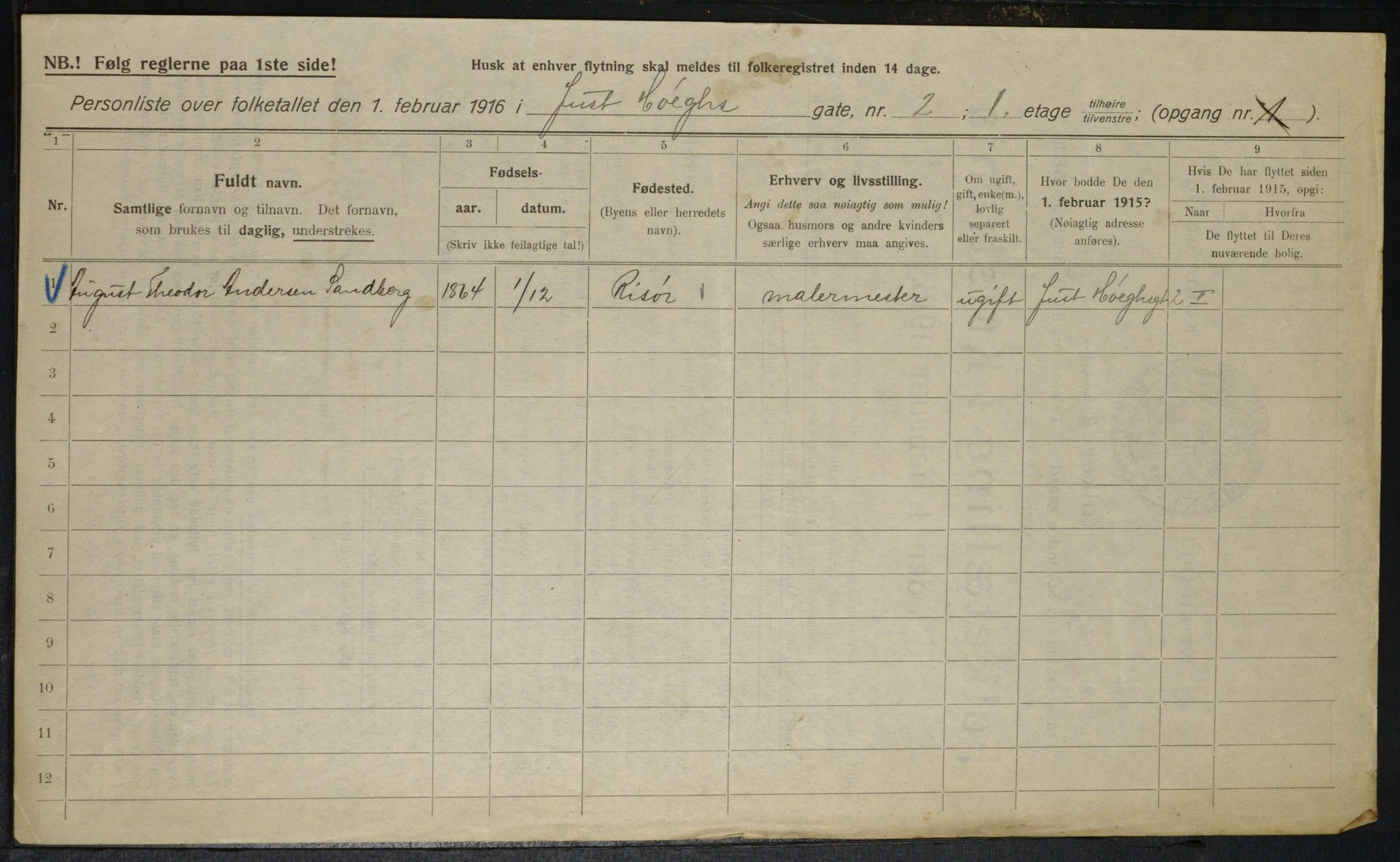 OBA, Kommunal folketelling 1.2.1916 for Kristiania, 1916, s. 48770