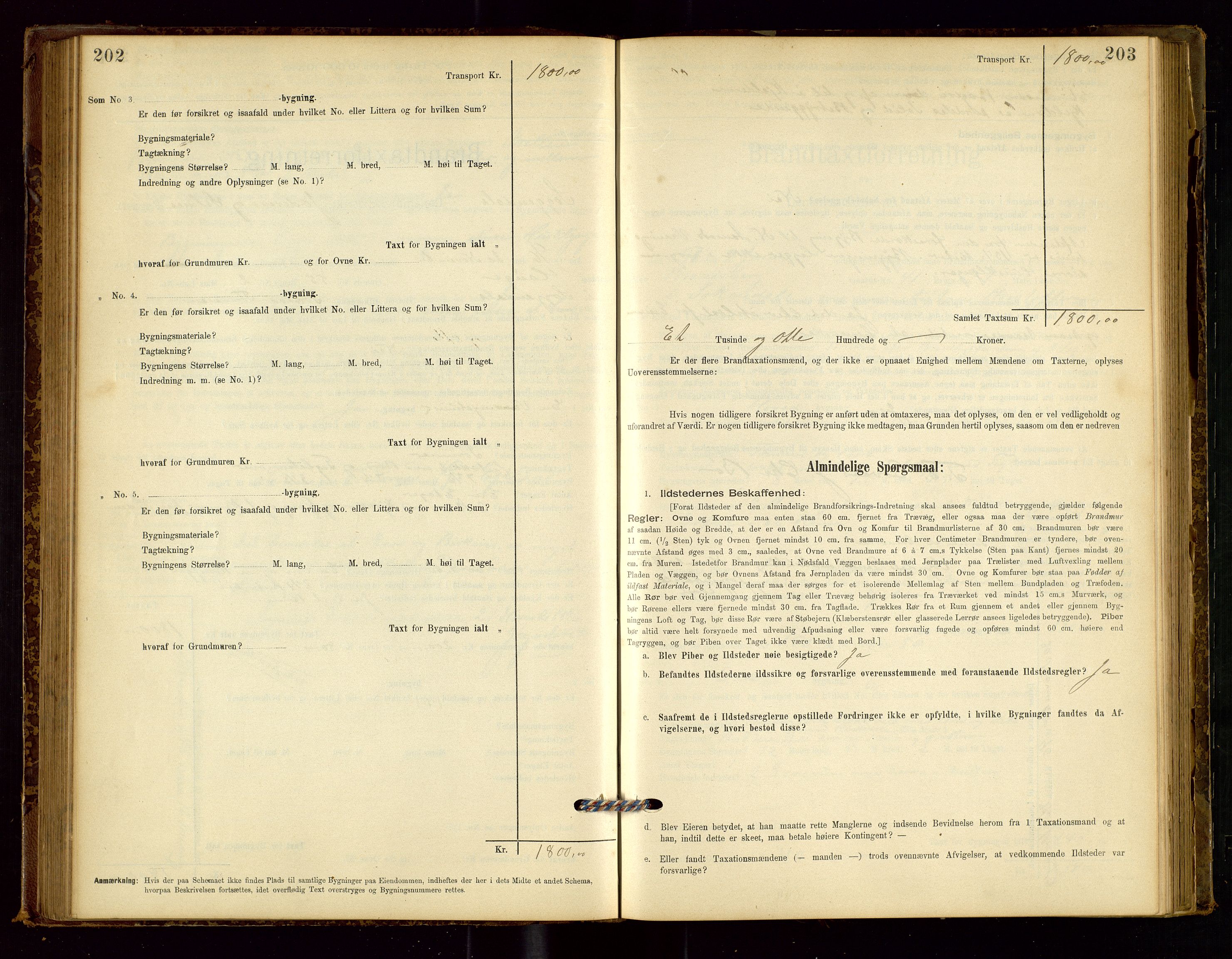 Sokndal lensmannskontor, AV/SAST-A-100417/Gob/L0001: "Brandtaxt-Protokol", 1895-1902, s. 202-203