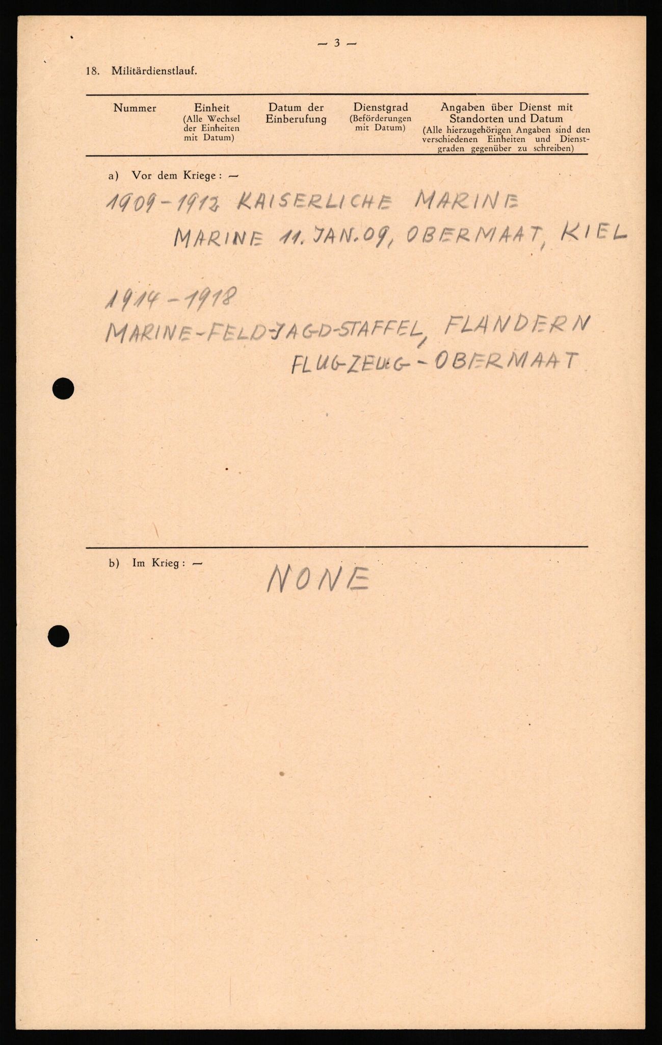 Forsvaret, Forsvarets overkommando II, RA/RAFA-3915/D/Db/L0032: CI Questionaires. Tyske okkupasjonsstyrker i Norge. Tyskere., 1945-1946, s. 199