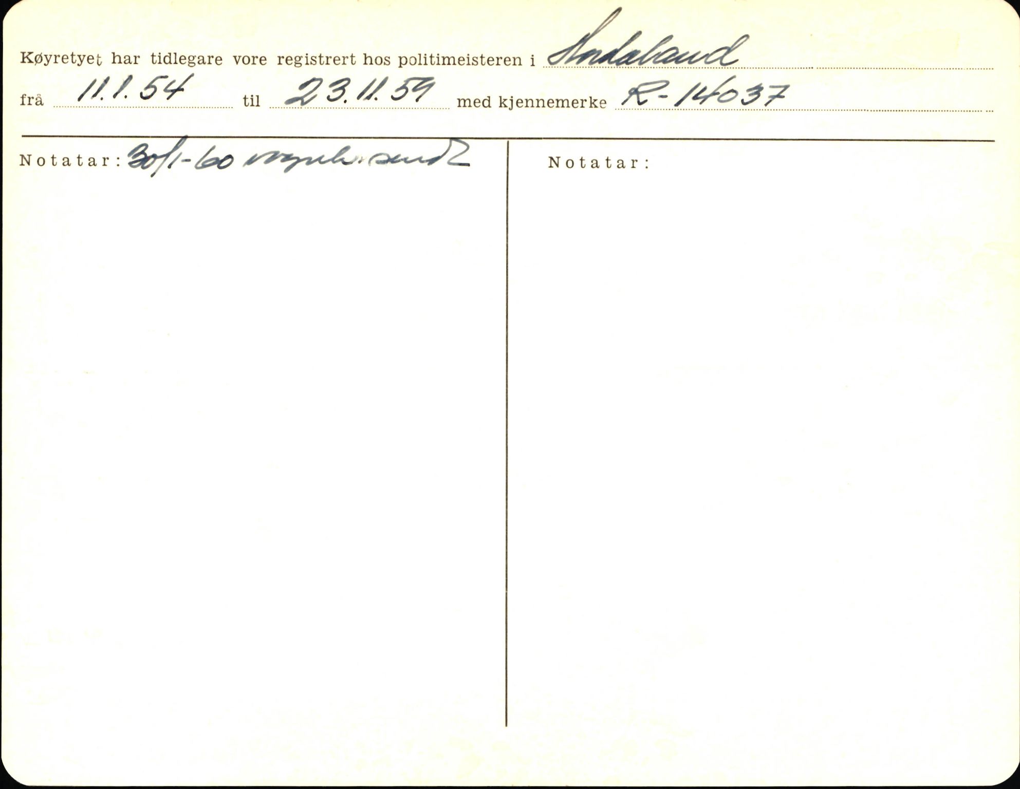 Statens vegvesen, Sogn og Fjordane vegkontor, AV/SAB-A-5301/4/F/L0004: Registerkort utmeldte Fjordane S2500-2700, S7200-7899, 1930-1961, s. 144
