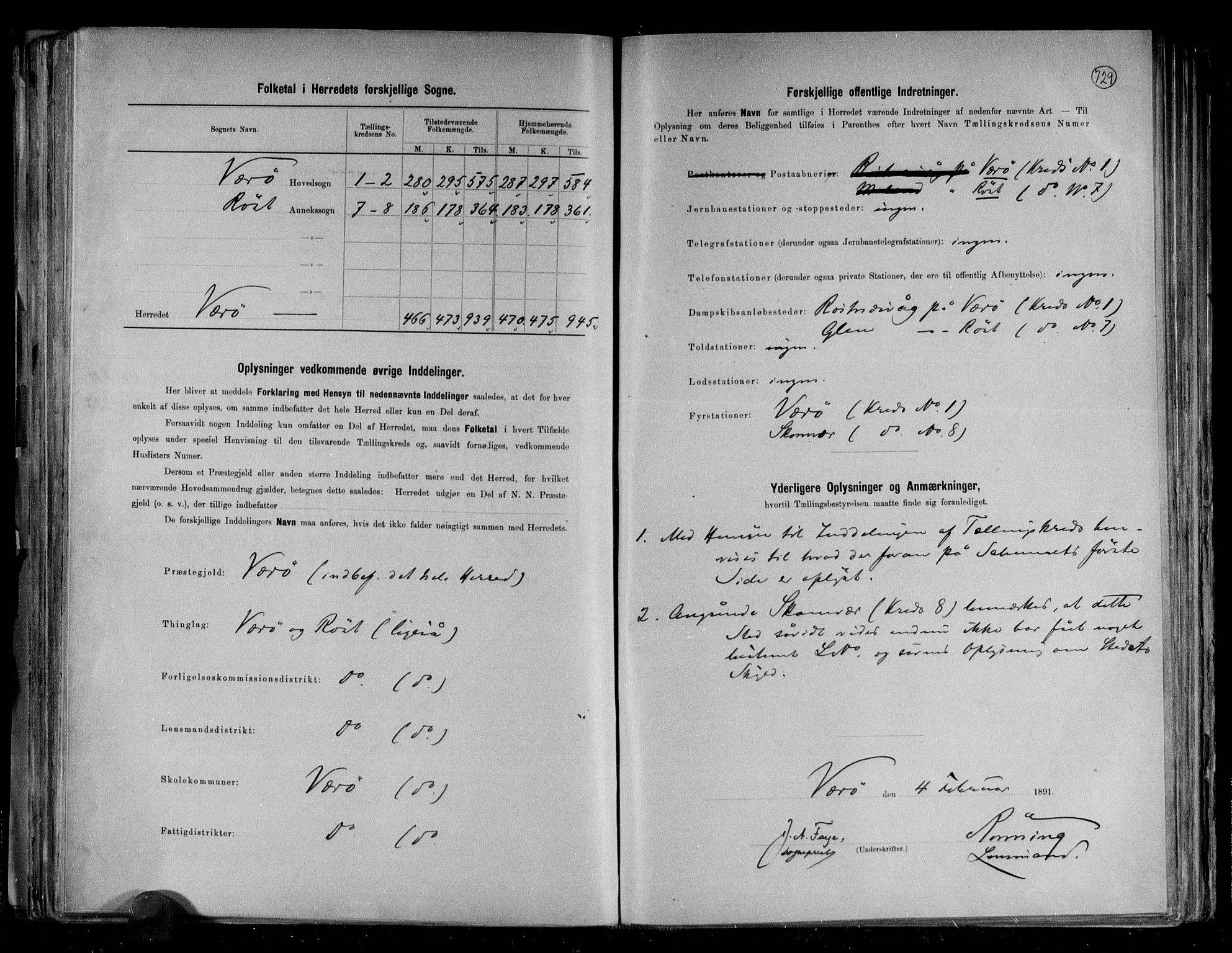 RA, Folketelling 1891 for 1857 Værøy herred, 1891, s. 3