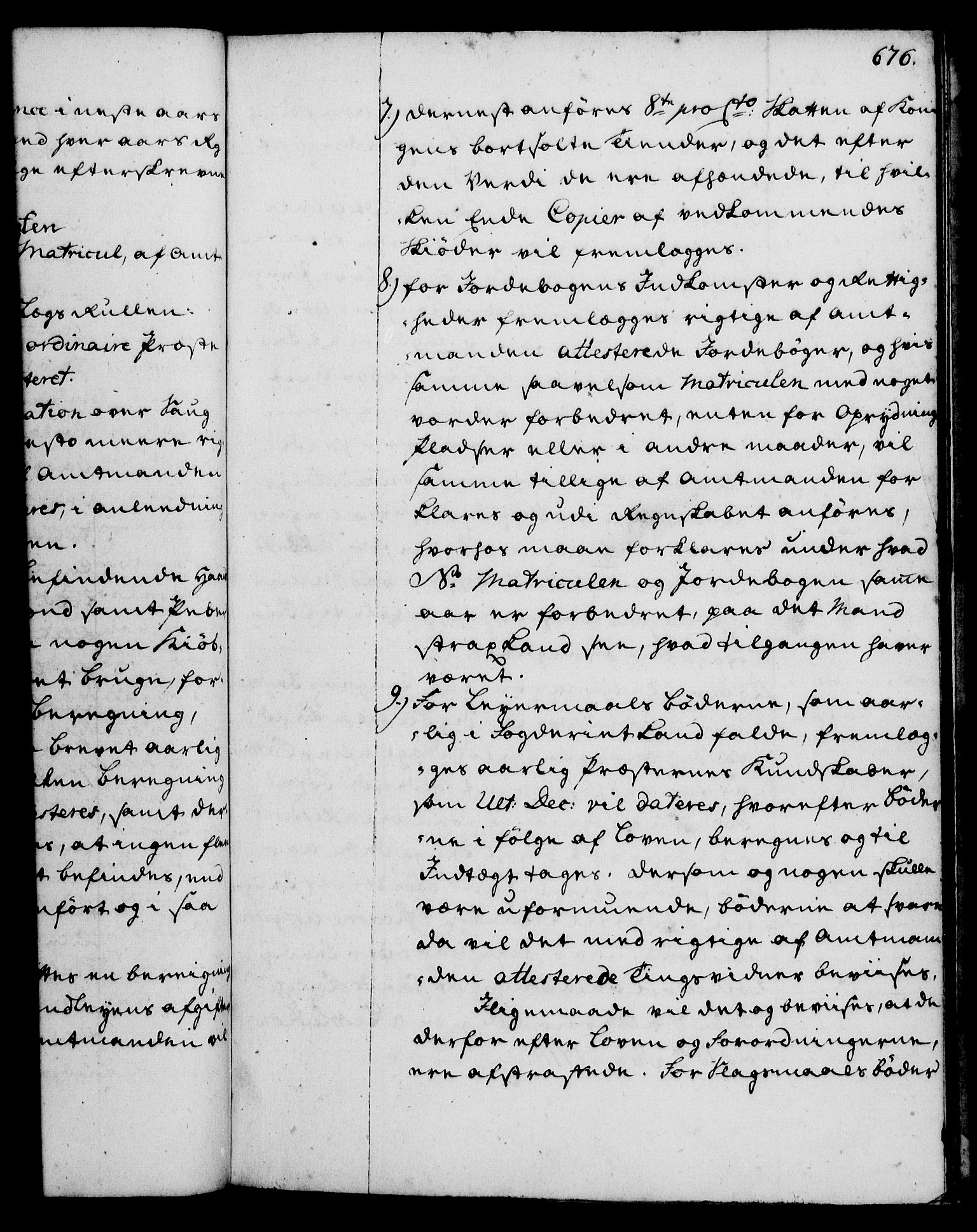 Rentekammeret, Kammerkanselliet, AV/RA-EA-3111/G/Gg/Ggi/L0002: Norsk instruksjonsprotokoll med register (merket RK 53.35), 1729-1751, s. 676
