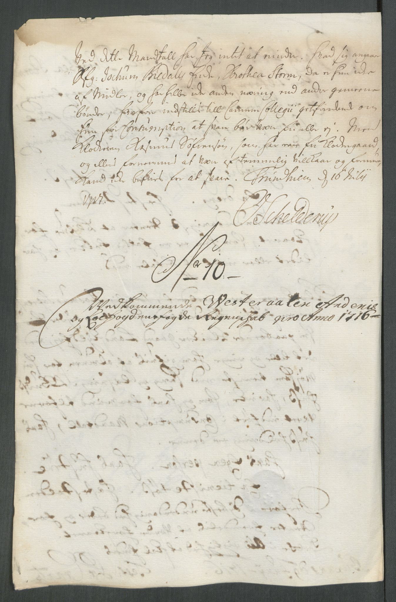 Rentekammeret inntil 1814, Reviderte regnskaper, Fogderegnskap, AV/RA-EA-4092/R67/L4682: Fogderegnskap Vesterålen, Andenes og Lofoten, 1716, s. 103