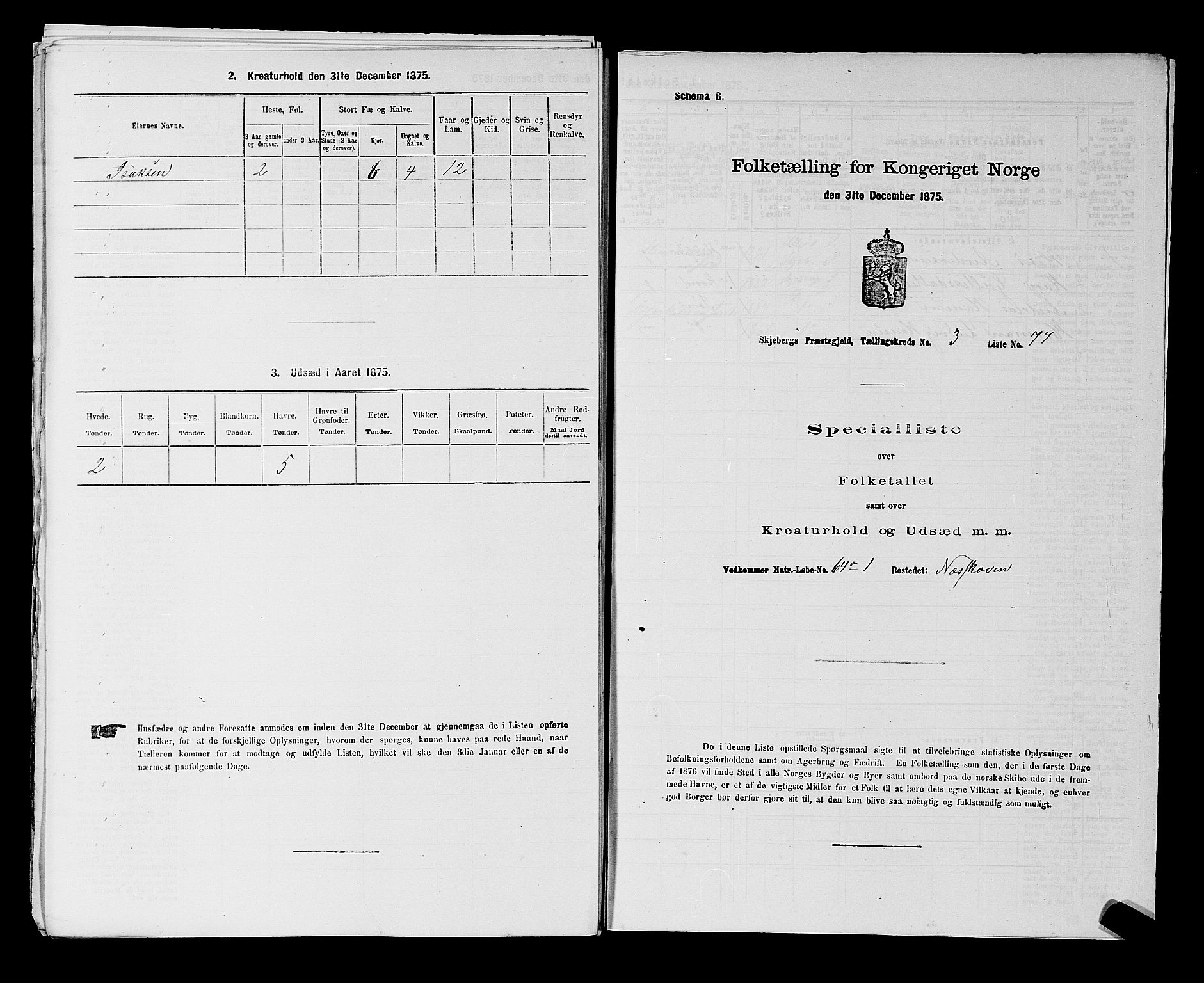 RA, Folketelling 1875 for 0115P Skjeberg prestegjeld, 1875, s. 704