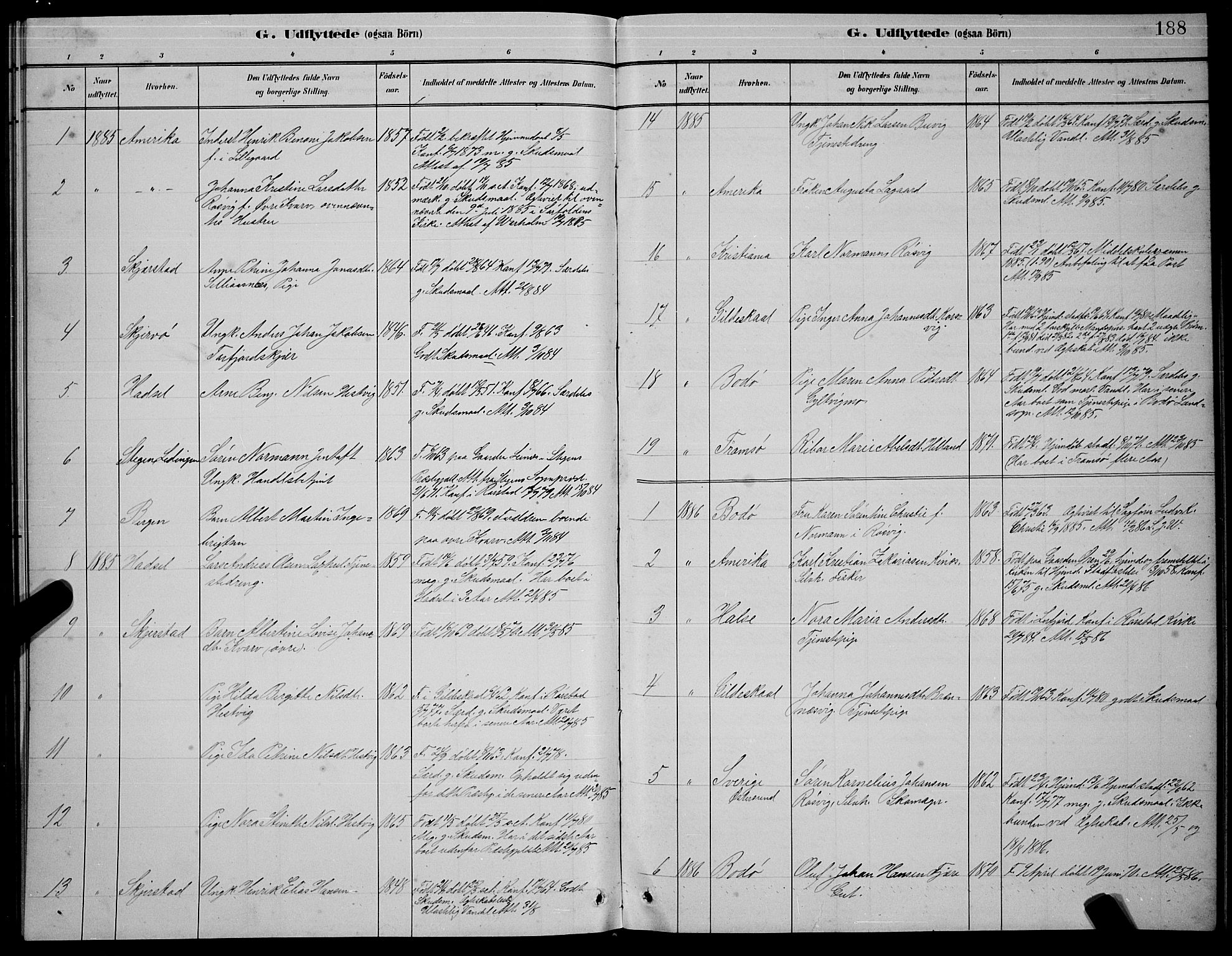 Ministerialprotokoller, klokkerbøker og fødselsregistre - Nordland, SAT/A-1459/854/L0785: Klokkerbok nr. 854C01, 1883-1891, s. 188