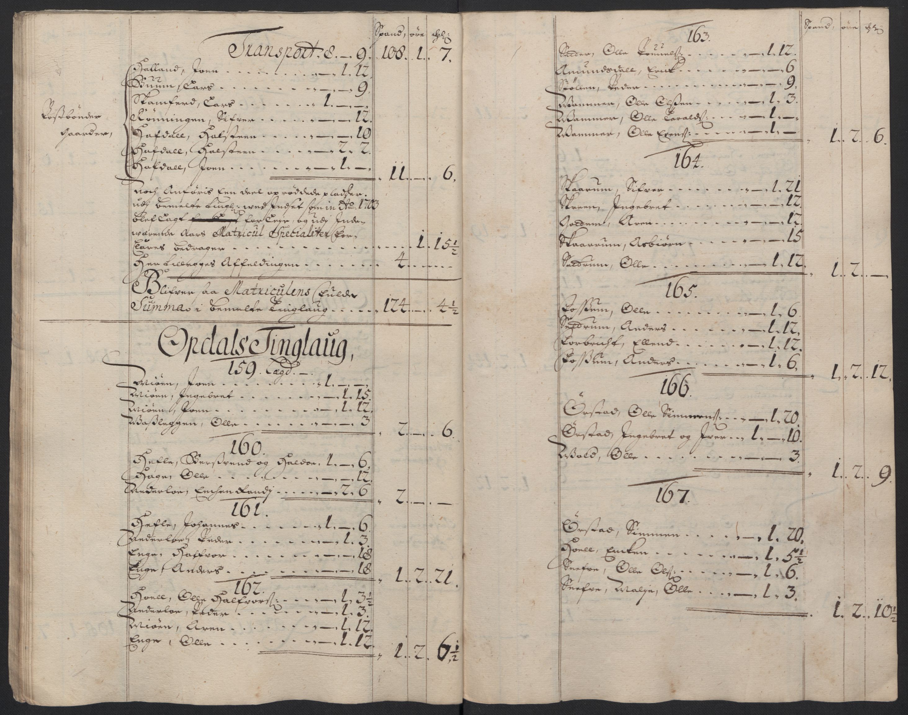 Rentekammeret inntil 1814, Reviderte regnskaper, Fogderegnskap, AV/RA-EA-4092/R60/L3955: Fogderegnskap Orkdal og Gauldal, 1705, s. 112