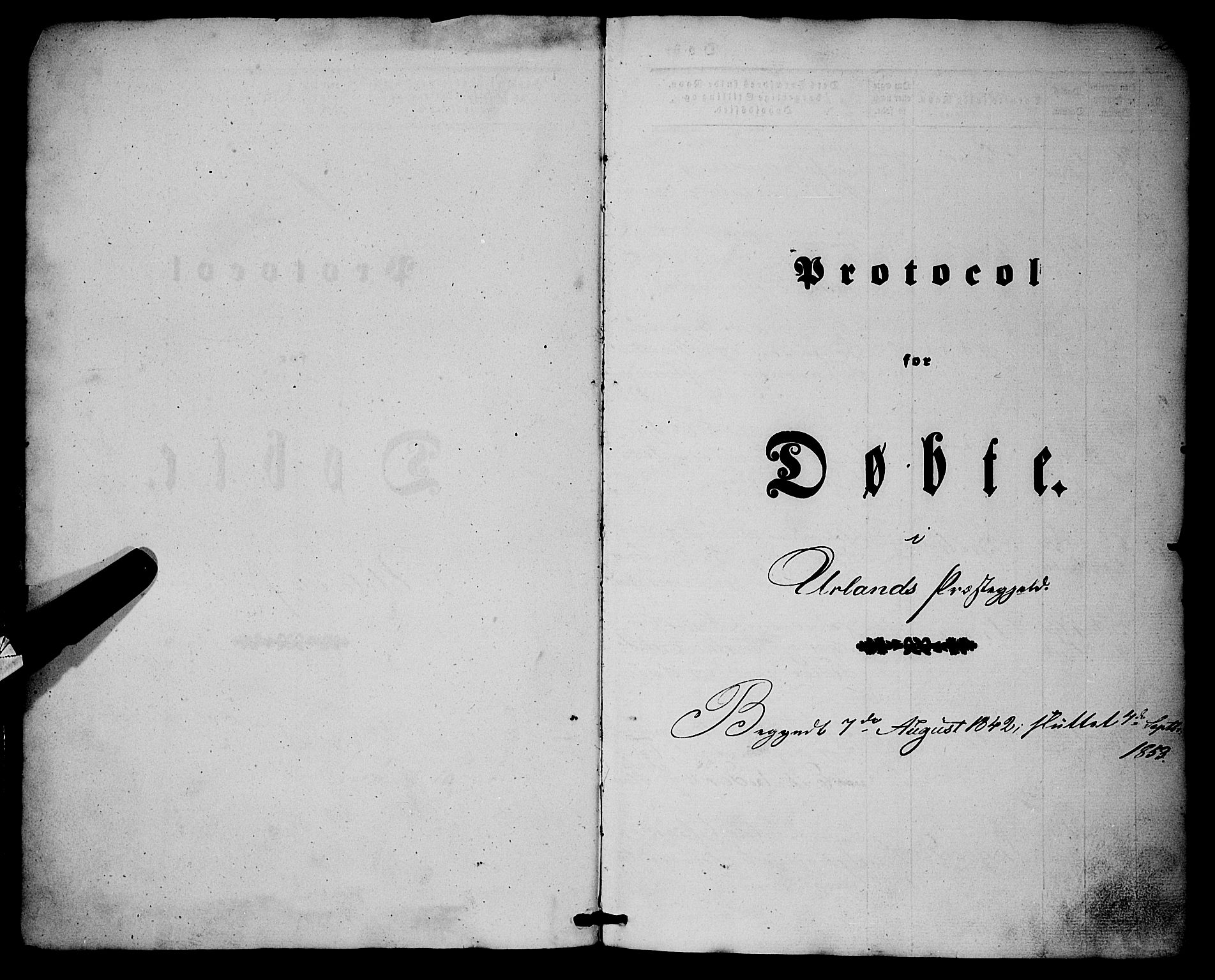 Aurland sokneprestembete, AV/SAB-A-99937/H/Ha/Haa/L0007: Ministerialbok nr. A 7, 1842-1853, s. 2