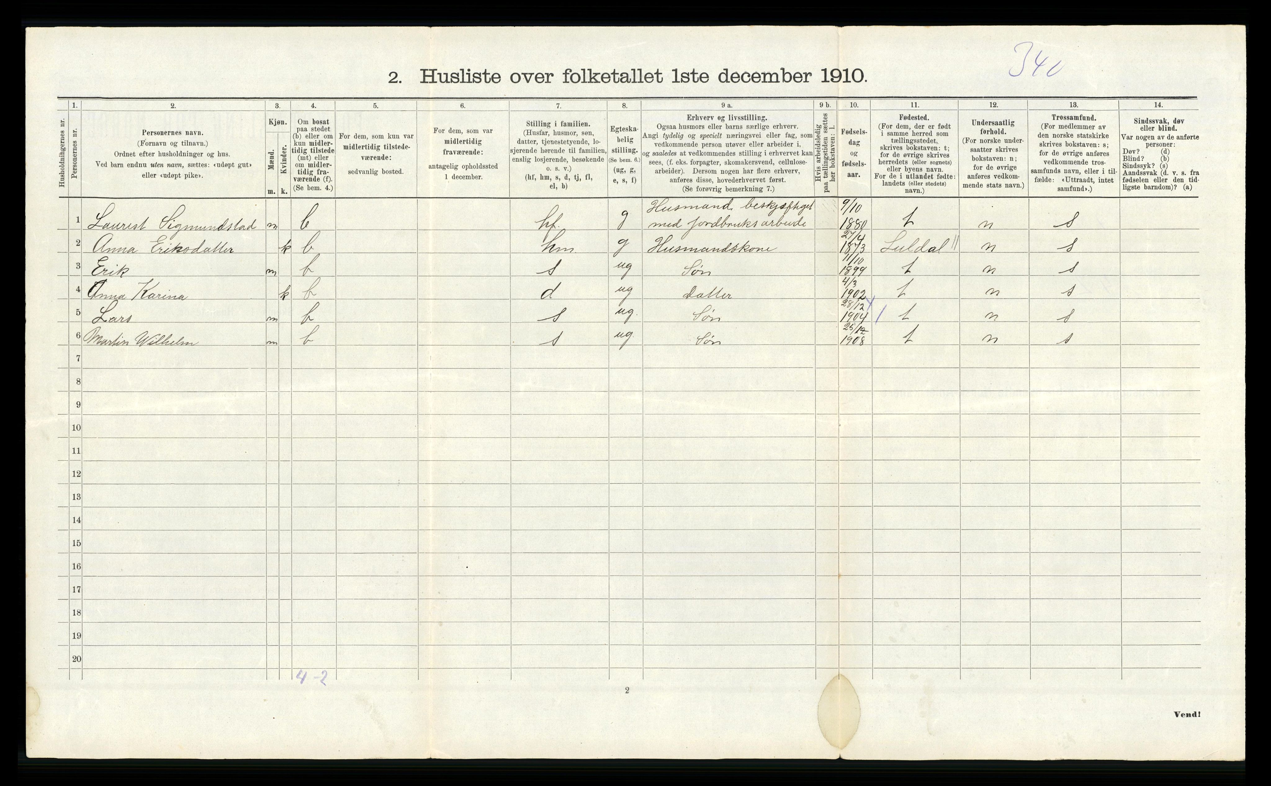 RA, Folketelling 1910 for 1132 Fister herred, 1910, s. 163