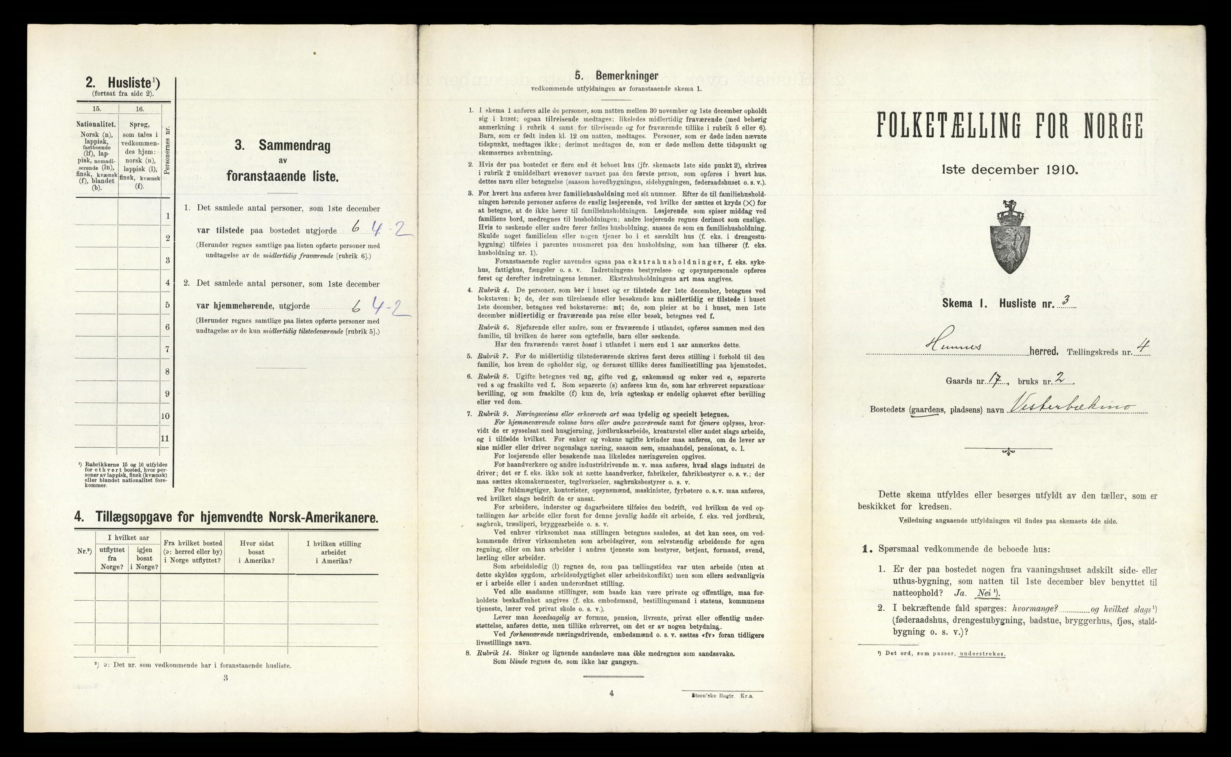 RA, Folketelling 1910 for 1832 Hemnes herred, 1910, s. 982