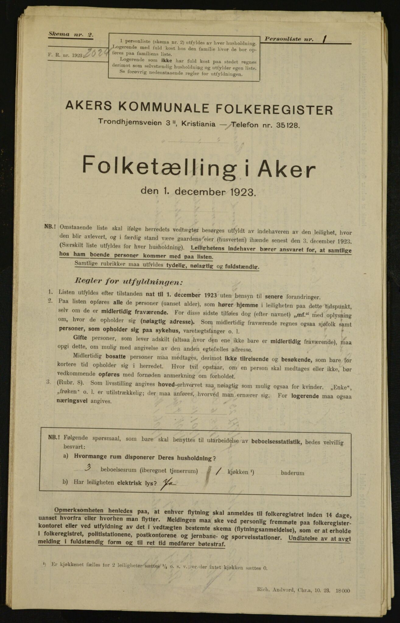 , Kommunal folketelling 1.12.1923 for Aker, 1923, s. 35387