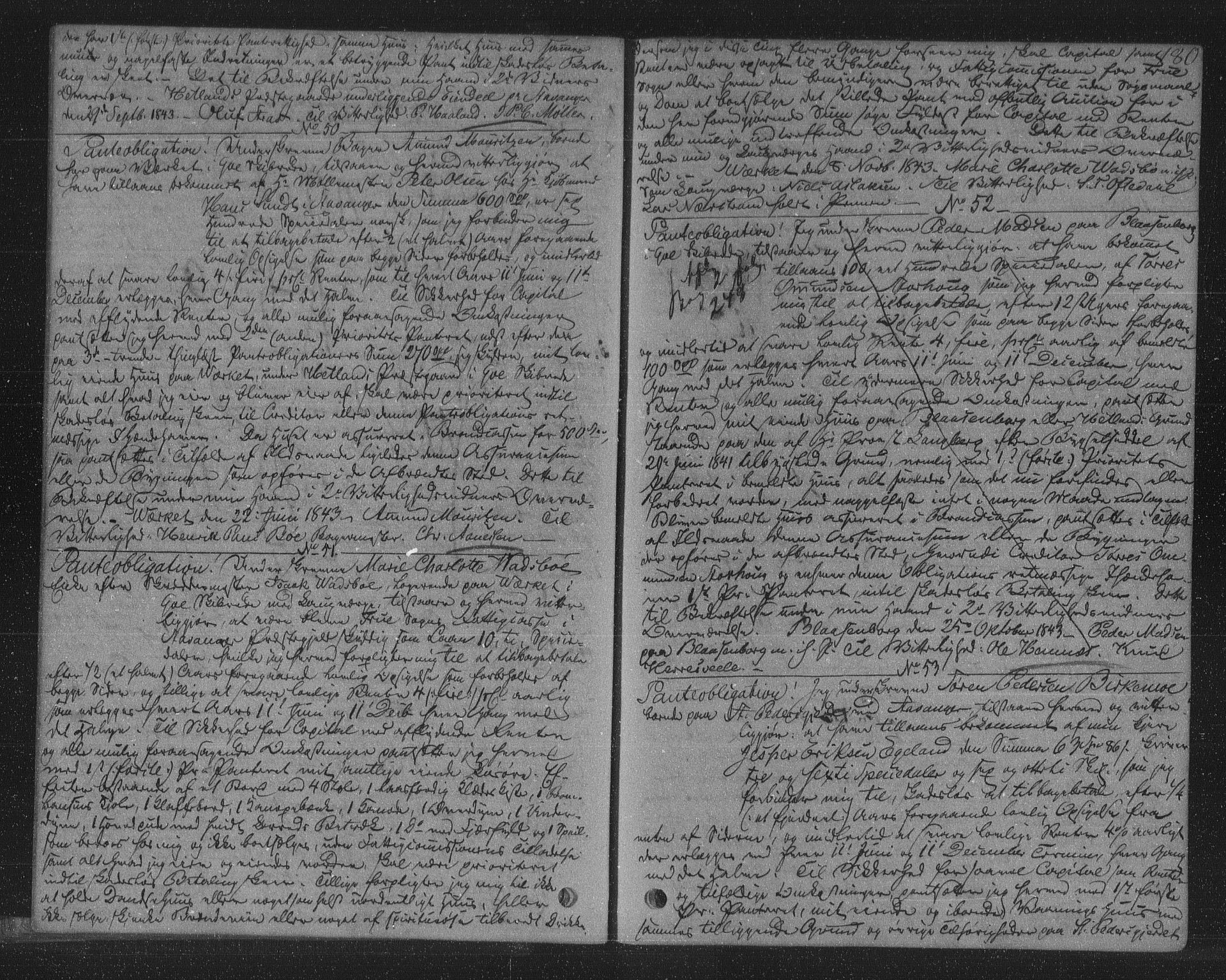 Jæren og Dalane sorenskriveri, SAST/A-100306/4/41/41BB/L0002: Pantebok nr. 2, 1842-1846, s. 180