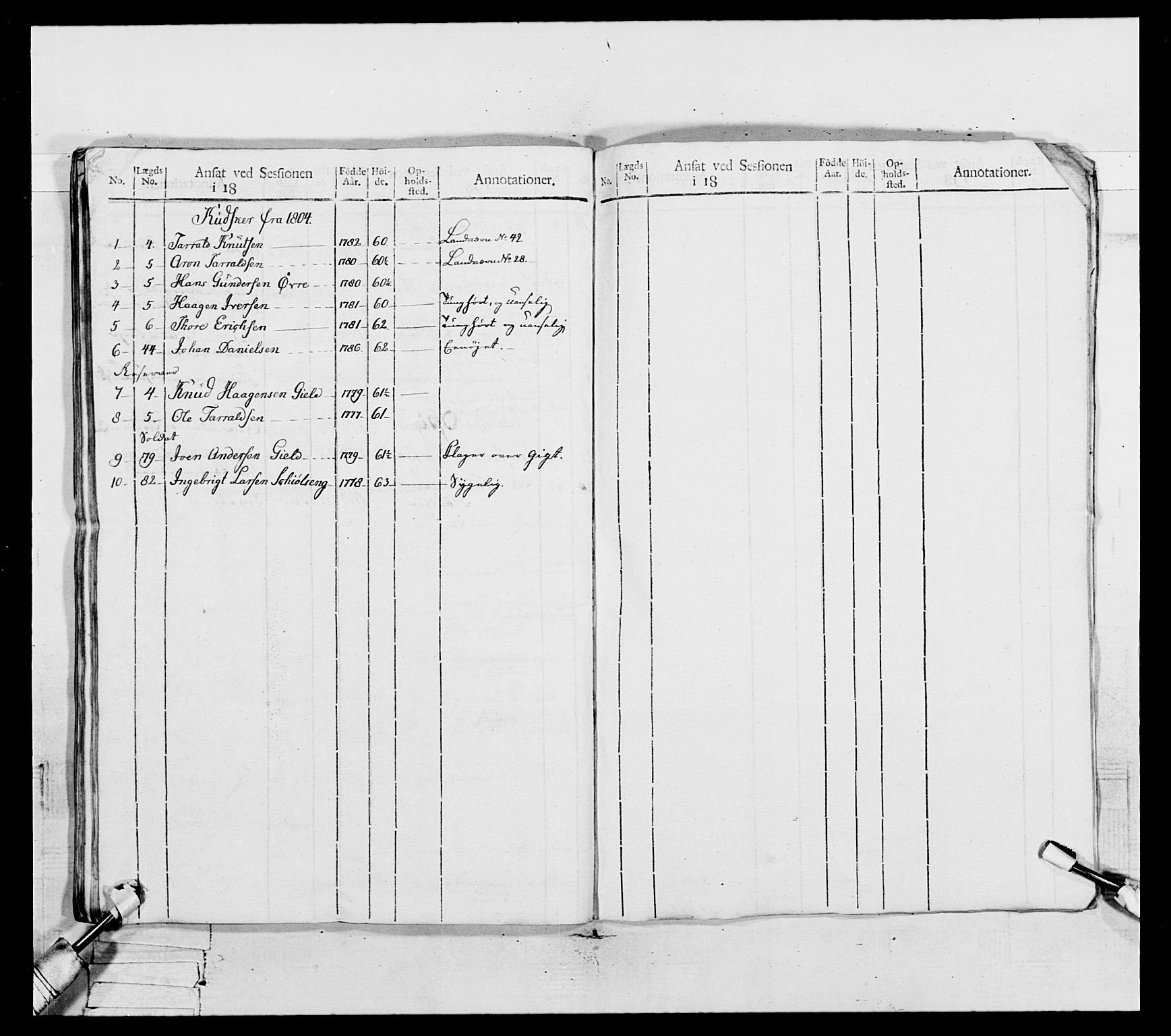 Generalitets- og kommissariatskollegiet, Det kongelige norske kommissariatskollegium, RA/EA-5420/E/Eh/L0082: 2. Trondheimske nasjonale infanteriregiment, 1804, s. 185