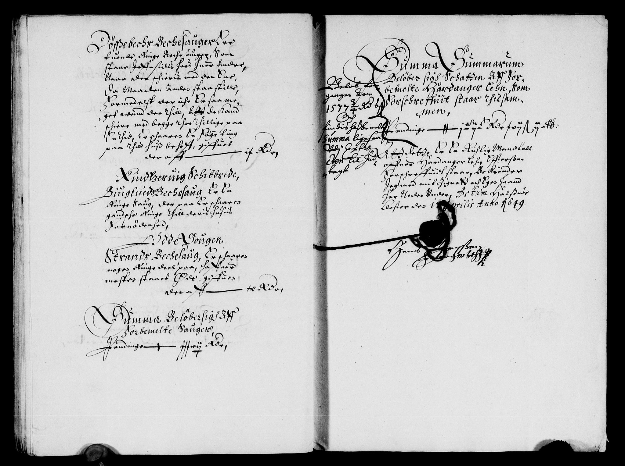 Rentekammeret inntil 1814, Reviderte regnskaper, Lensregnskaper, AV/RA-EA-5023/R/Rb/Rbt/L0113: Bergenhus len, 1648-1650