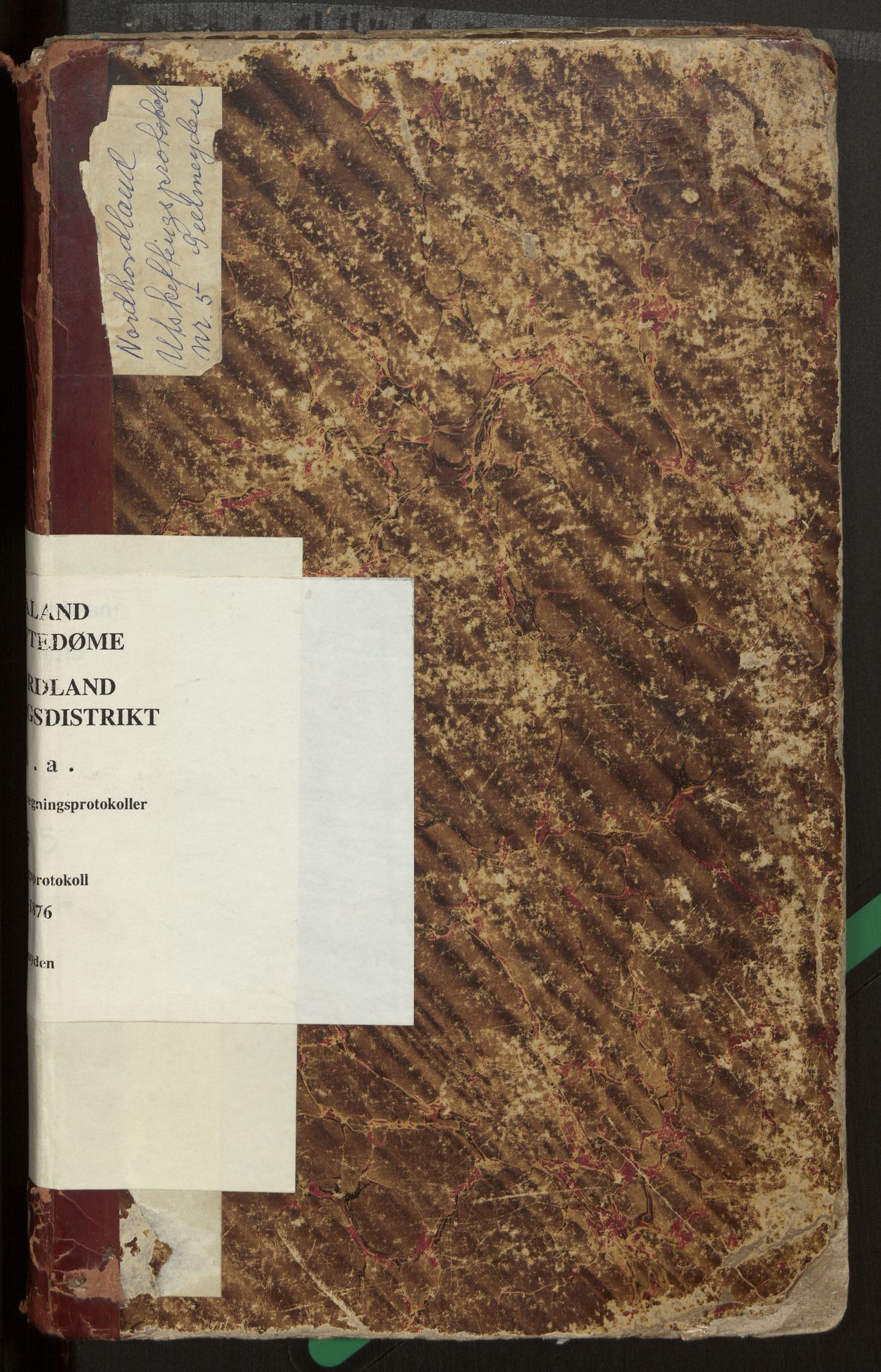 Hordaland jordskiftedøme - I Nordhordland jordskiftedistrikt, AV/SAB-A-6801/A/Aa/L0005: Forhandlingsprotokoll, 1870-1876