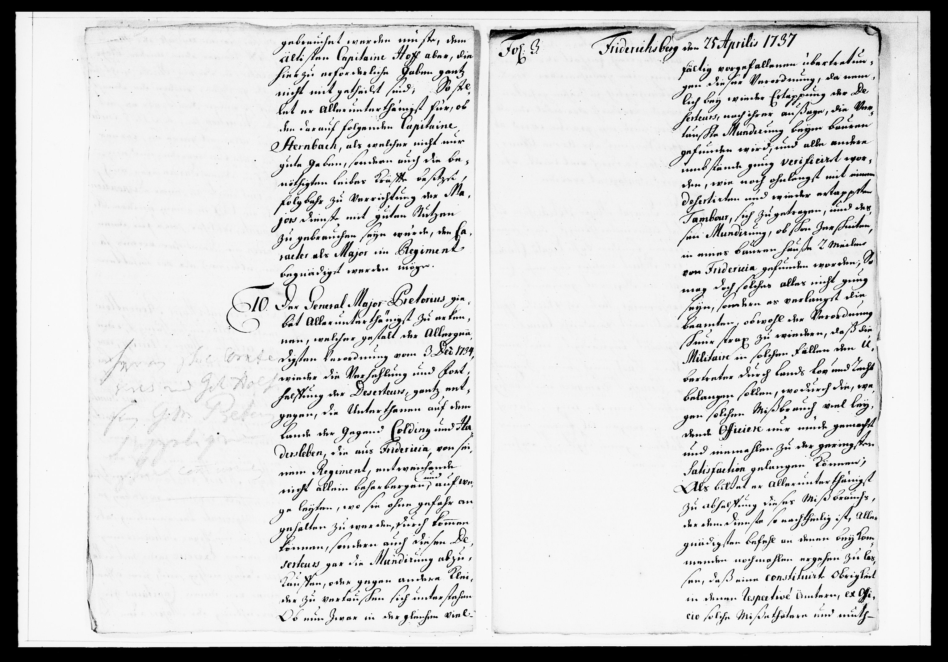 Krigskollegiet, Krigskancelliet, DRA/A-0006/-/1138-1142: Refererede sager, 1737, s. 151
