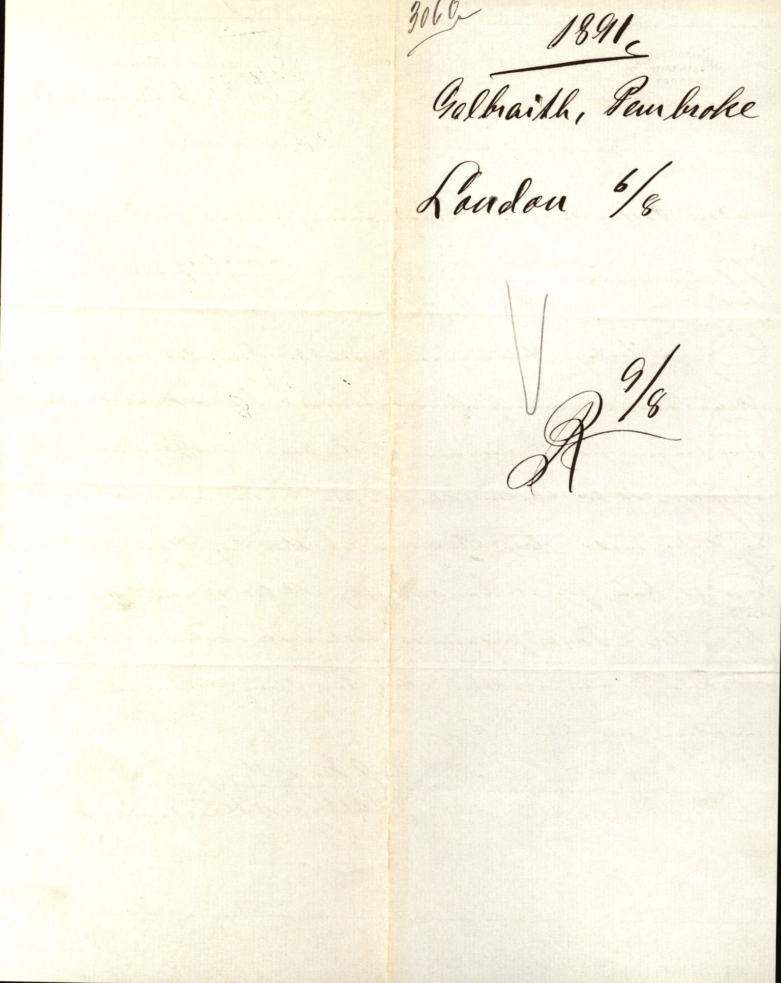 Pa 63 - Østlandske skibsassuranceforening, VEMU/A-1079/G/Ga/L0027/0005: Havaridokumenter / Activ, Sarah Humphrey, Lydia, Achilles, J. Williams, 1891, s. 4