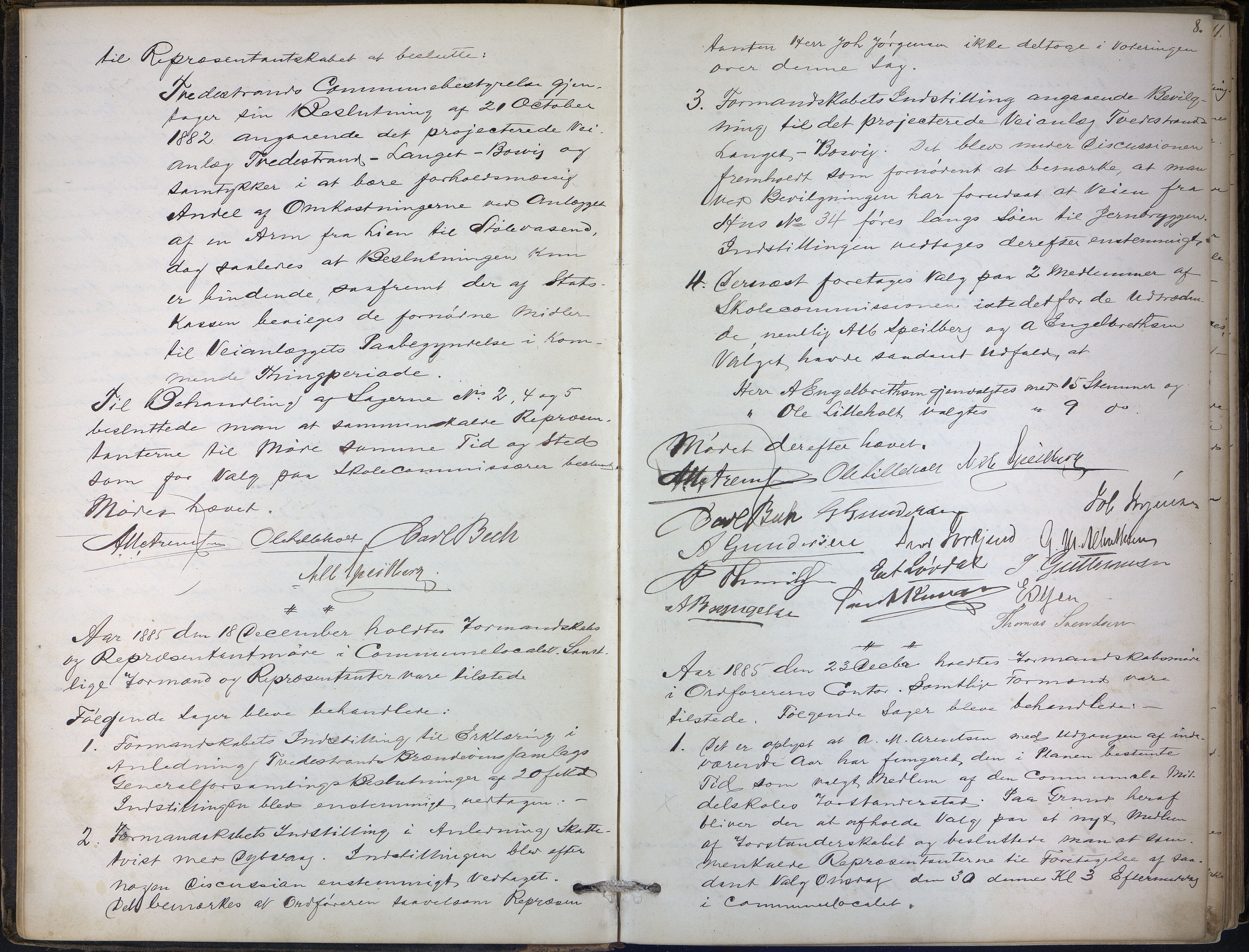 Tvedestrand kommune, AAMA/KA0902-PK/01/L0004: Møtebok, 1885-1895, s. 8