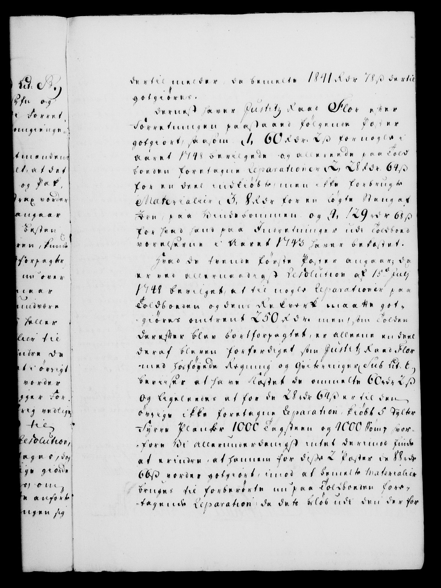 Rentekammeret, Kammerkanselliet, RA/EA-3111/G/Gf/Gfa/L0032: Norsk relasjons- og resolusjonsprotokoll (merket RK 52.32), 1750, s. 46