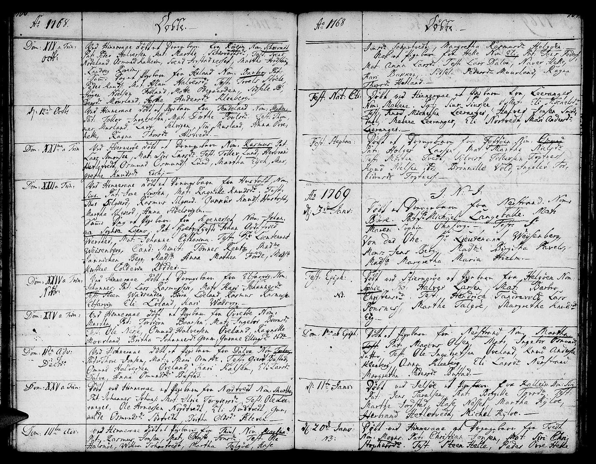 Nedstrand sokneprestkontor, SAST/A-101841/01/IV: Ministerialbok nr. A 3, 1764-1779, s. 106-107