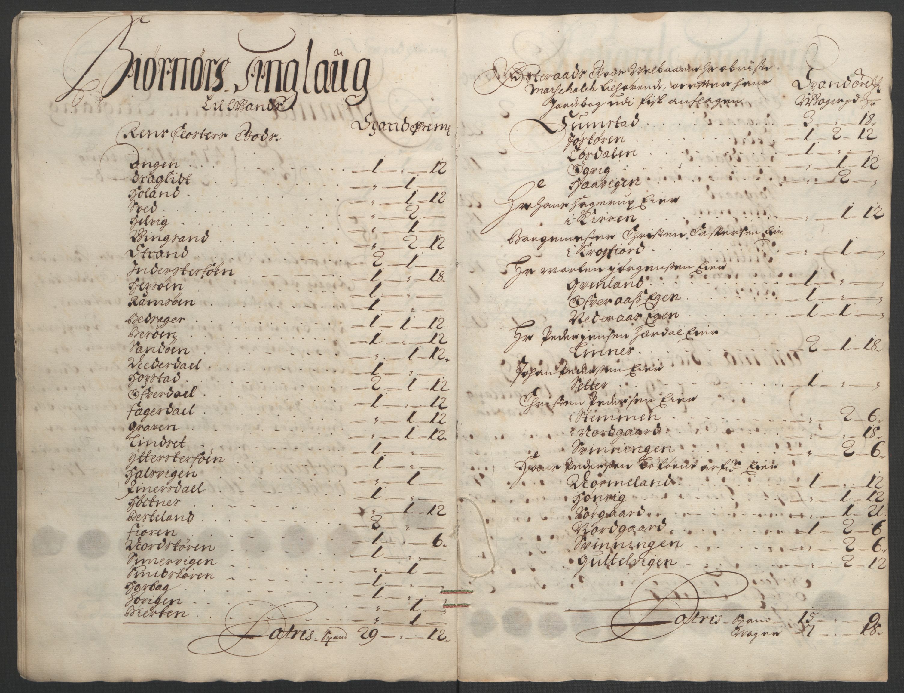 Rentekammeret inntil 1814, Reviderte regnskaper, Fogderegnskap, AV/RA-EA-4092/R57/L3851: Fogderegnskap Fosen, 1695-1696, s. 216