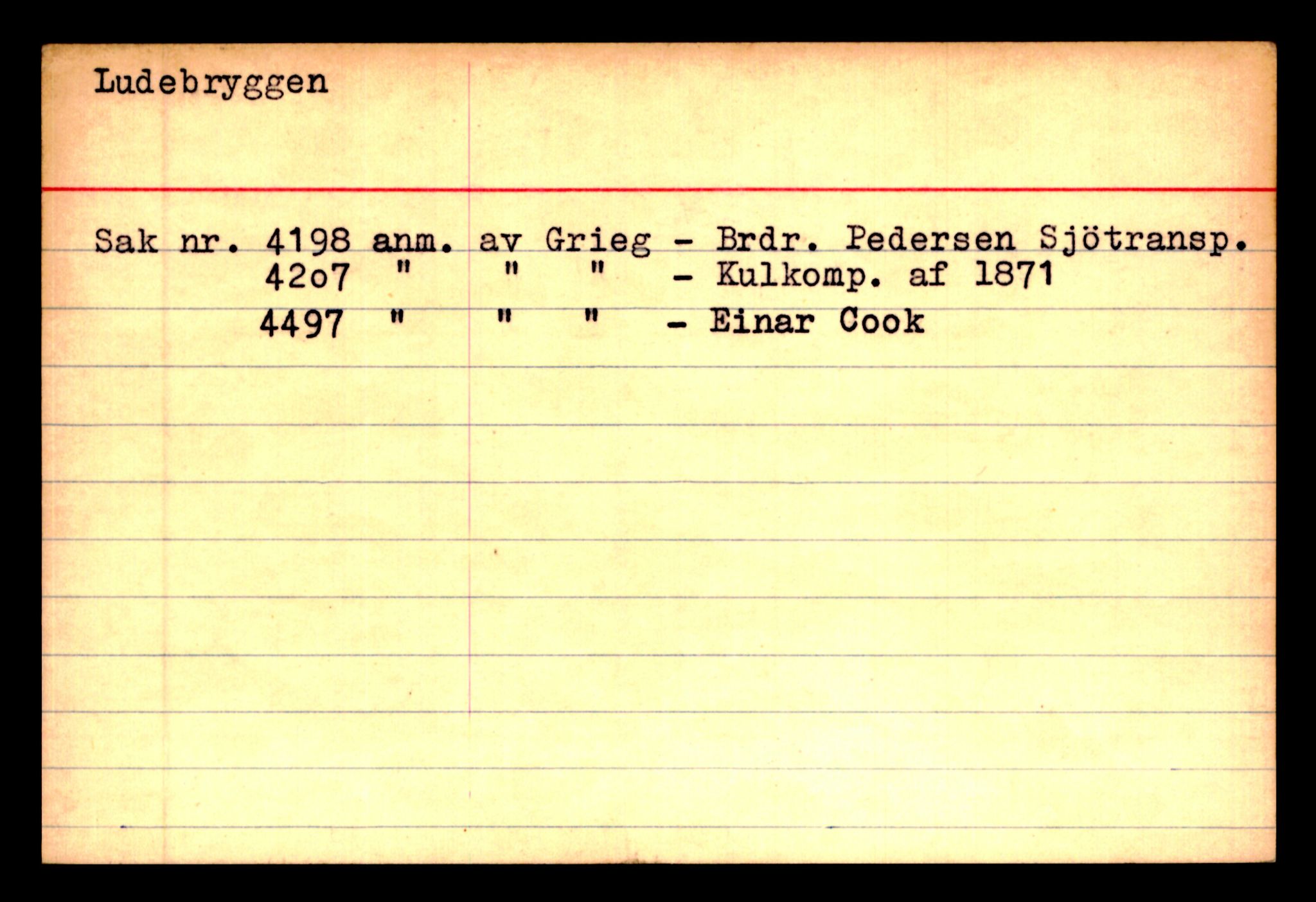 Direktoratet for fiendtlig eiendom, AV/RA-S-1597/D/Db/L0007: Lu-Nes, 1945-1953