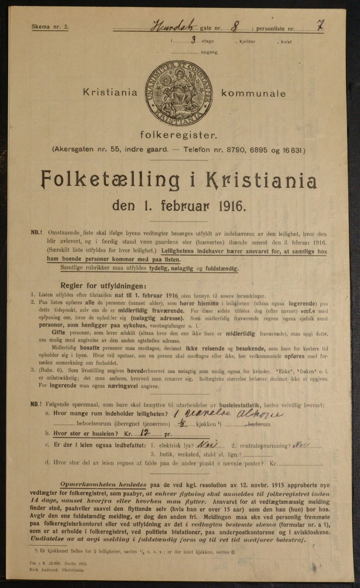 OBA, Kommunal folketelling 1.2.1916 for Kristiania, 1916, s. 42947