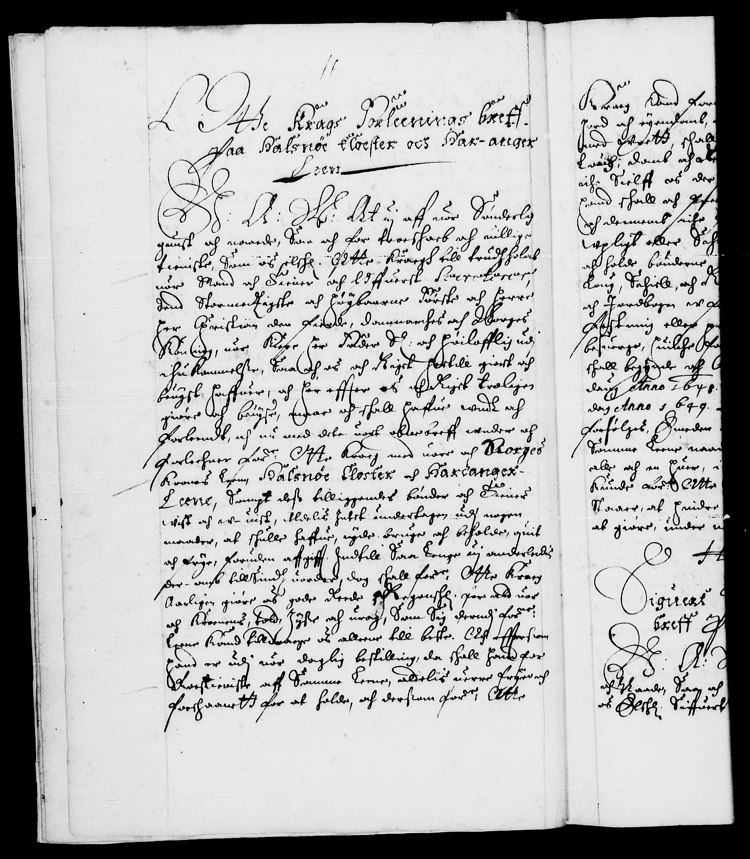 Danske Kanselli 1572-1799, RA/EA-3023/F/Fc/Fca/Fcaa/L0007: Norske registre (mikrofilm), 1648-1650, s. 5b