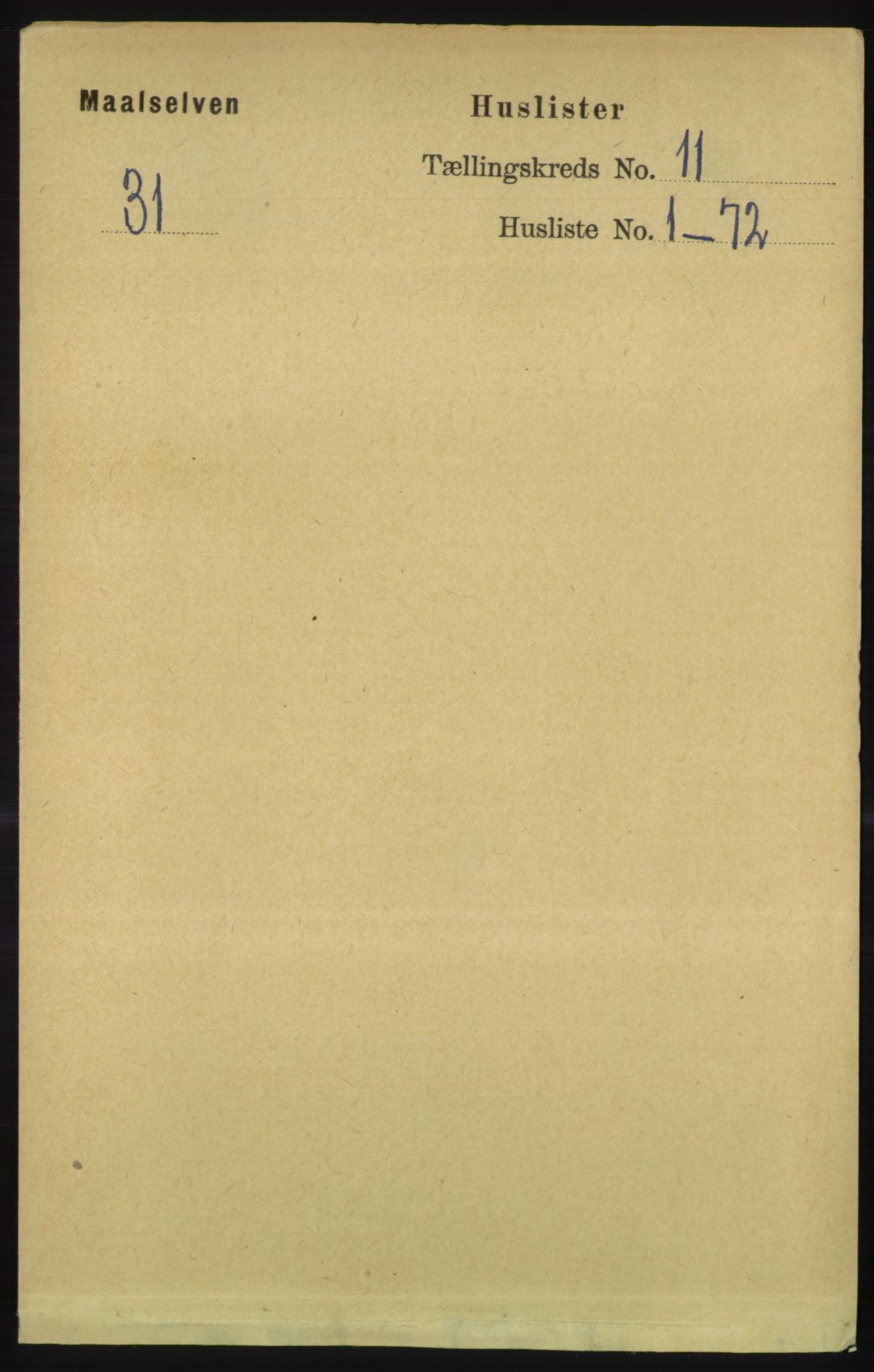 RA, Folketelling 1891 for 1924 Målselv herred, 1891, s. 3191