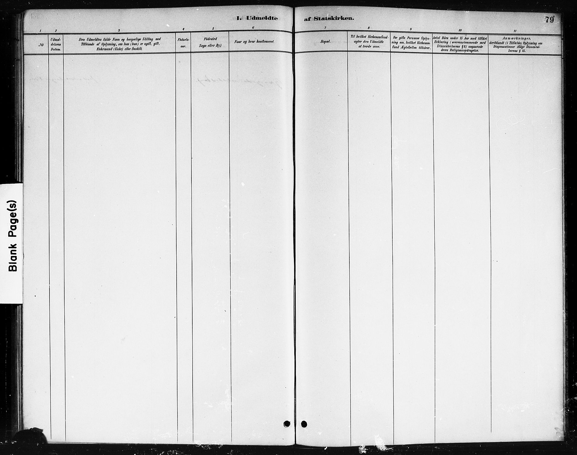 Skjeberg prestekontor Kirkebøker, SAO/A-10923/F/Fb/L0001: Ministerialbok nr. II 1, 1886-1894, s. 79