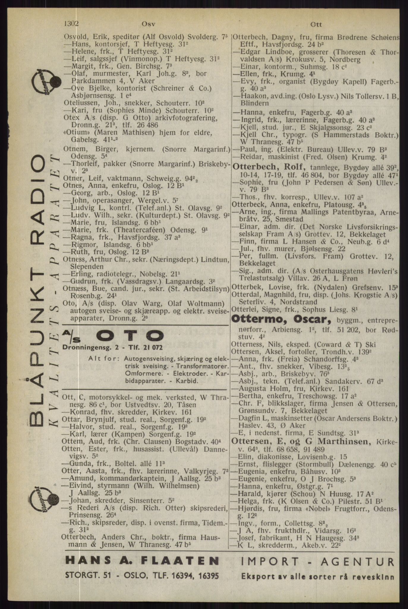 Kristiania/Oslo adressebok, PUBL/-, 1944, s. 1302