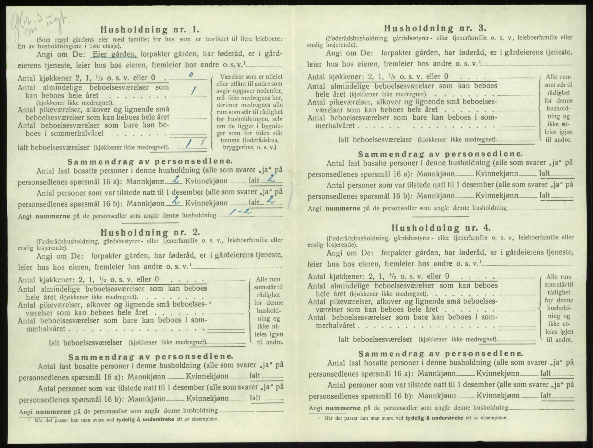 SAB, Folketelling 1920 for 1415 Lavik herred, 1920, s. 350