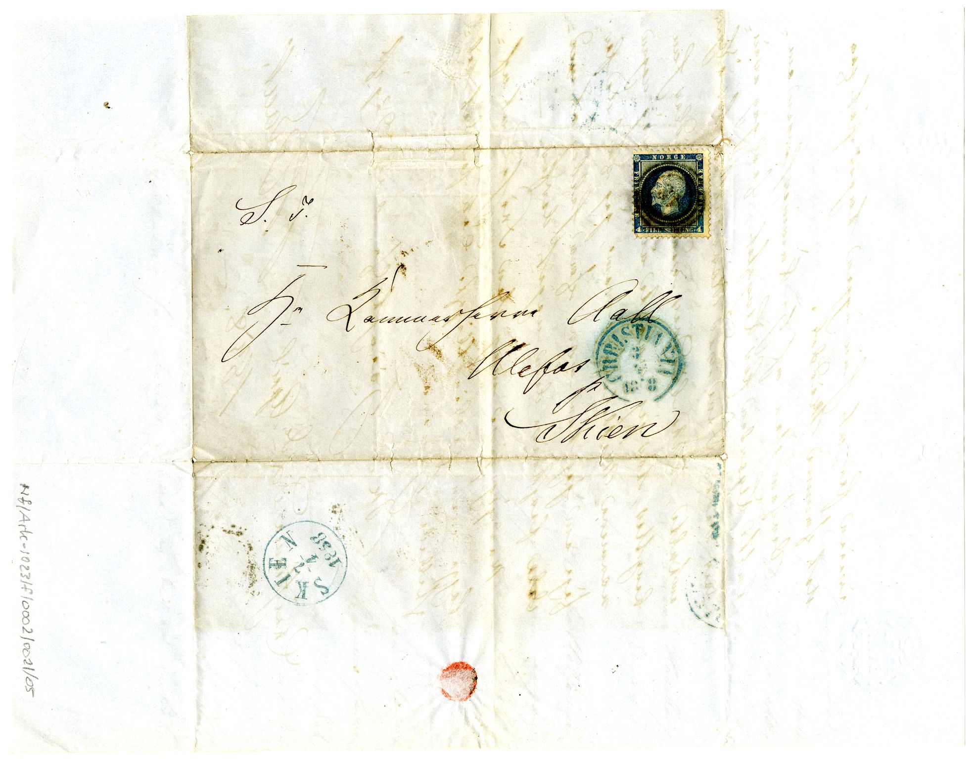 Diderik Maria Aalls brevsamling, NF/Ark-1023/F/L0002: D.M. Aalls brevsamling. B - C, 1799-1889, s. 91