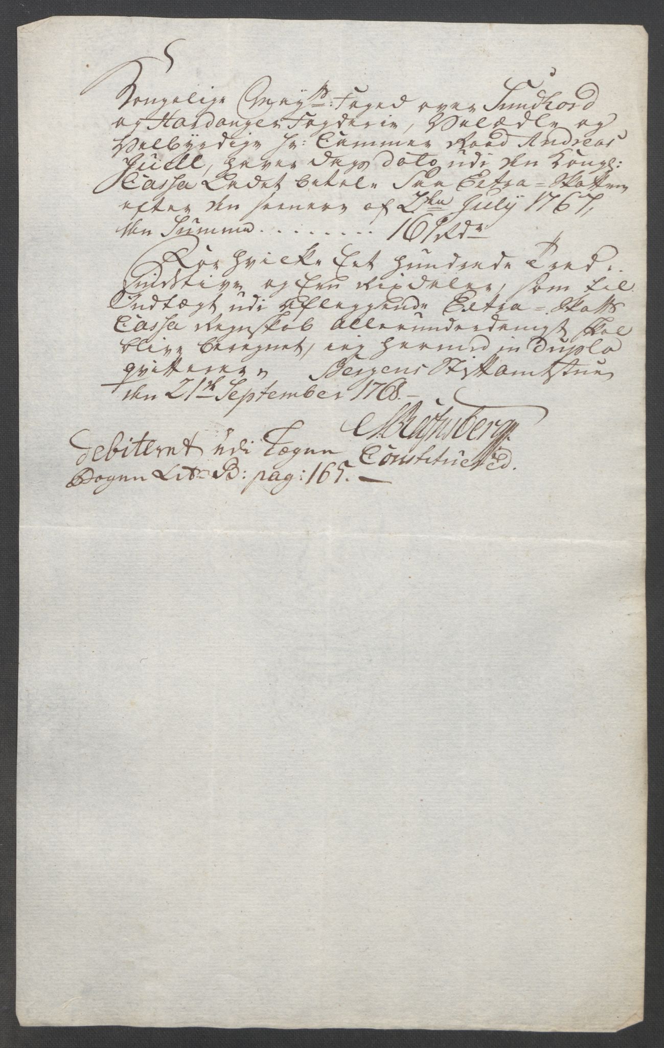 Rentekammeret inntil 1814, Reviderte regnskaper, Fogderegnskap, RA/EA-4092/R48/L3136: Ekstraskatten Sunnhordland og Hardanger, 1762-1772, s. 168