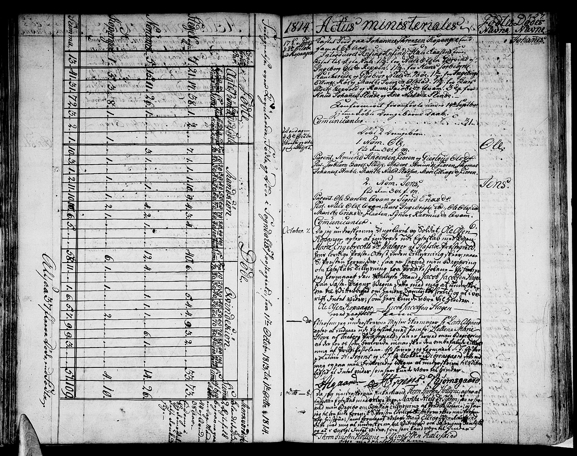 Sogndal sokneprestembete, AV/SAB-A-81301/H/Haa/Haaa/L0009: Ministerialbok nr. A 9, 1809-1821, s. 57