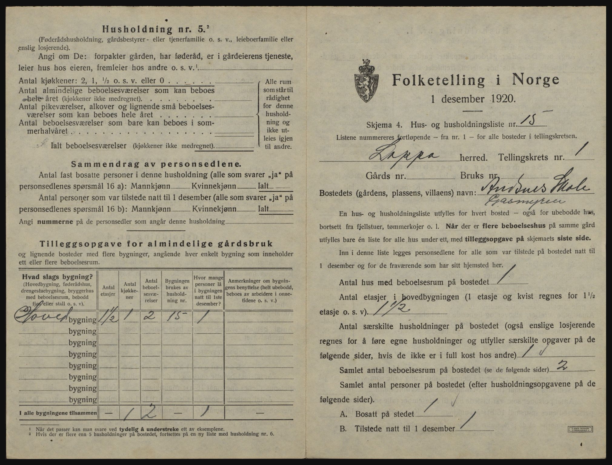 SATØ, Folketelling 1920 for 2014 Loppa herred, 1920, s. 62