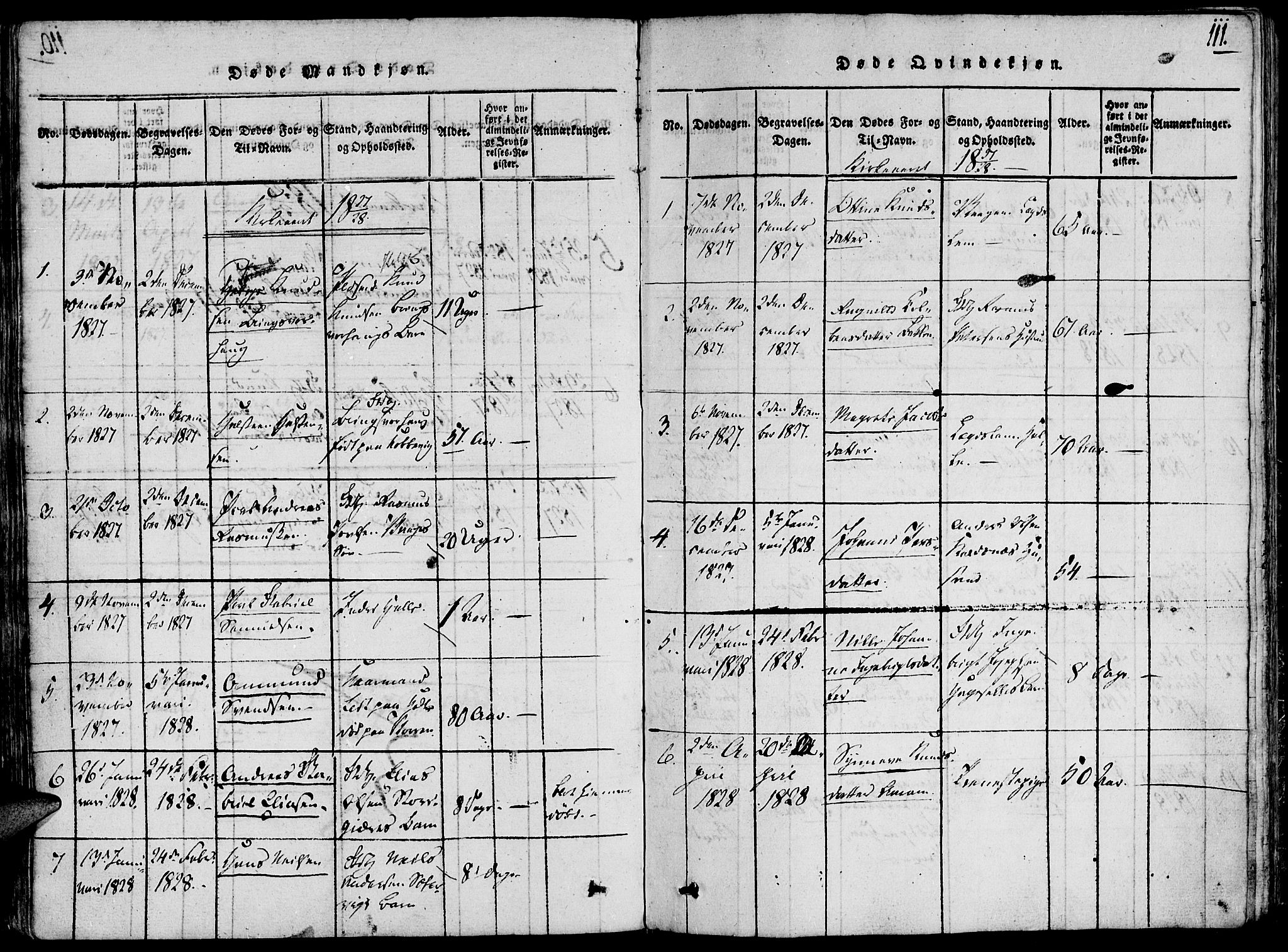 Ministerialprotokoller, klokkerbøker og fødselsregistre - Møre og Romsdal, AV/SAT-A-1454/503/L0033: Ministerialbok nr. 503A01, 1816-1841, s. 111